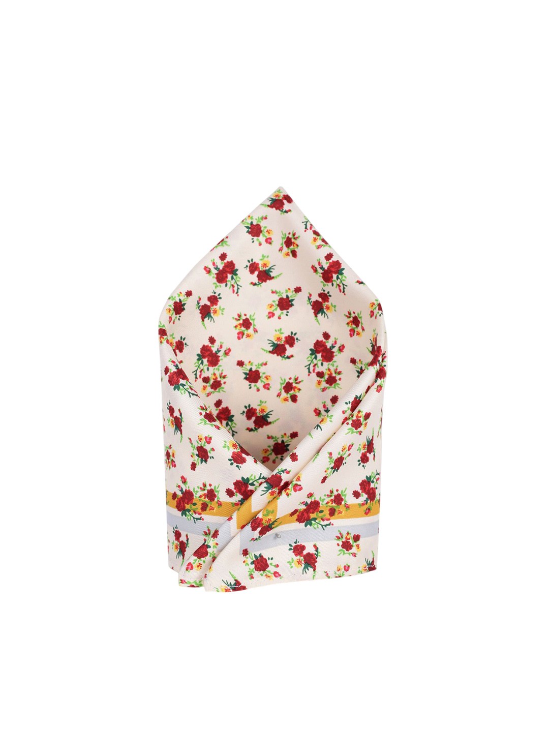 

Louis Philippe Printed Pocket Squares, White