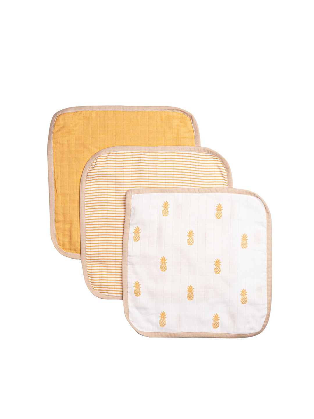 

Masilo Kids Pack of 3 Washcloths, Yellow