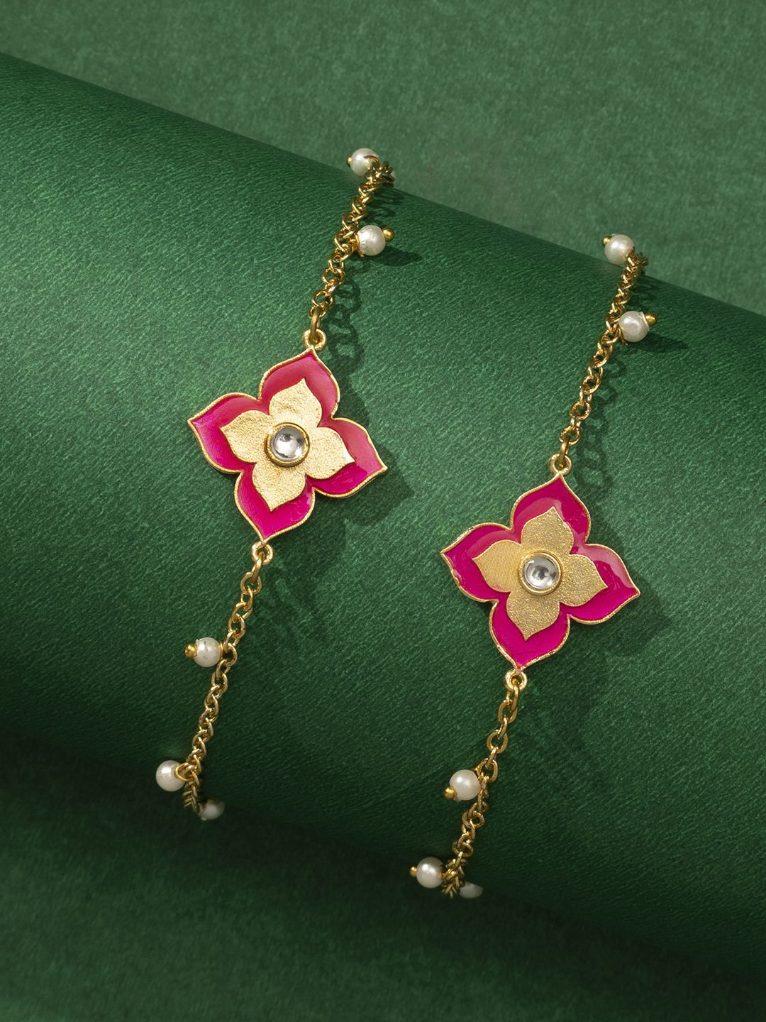 

TEEJH Gold-Plated Anklet