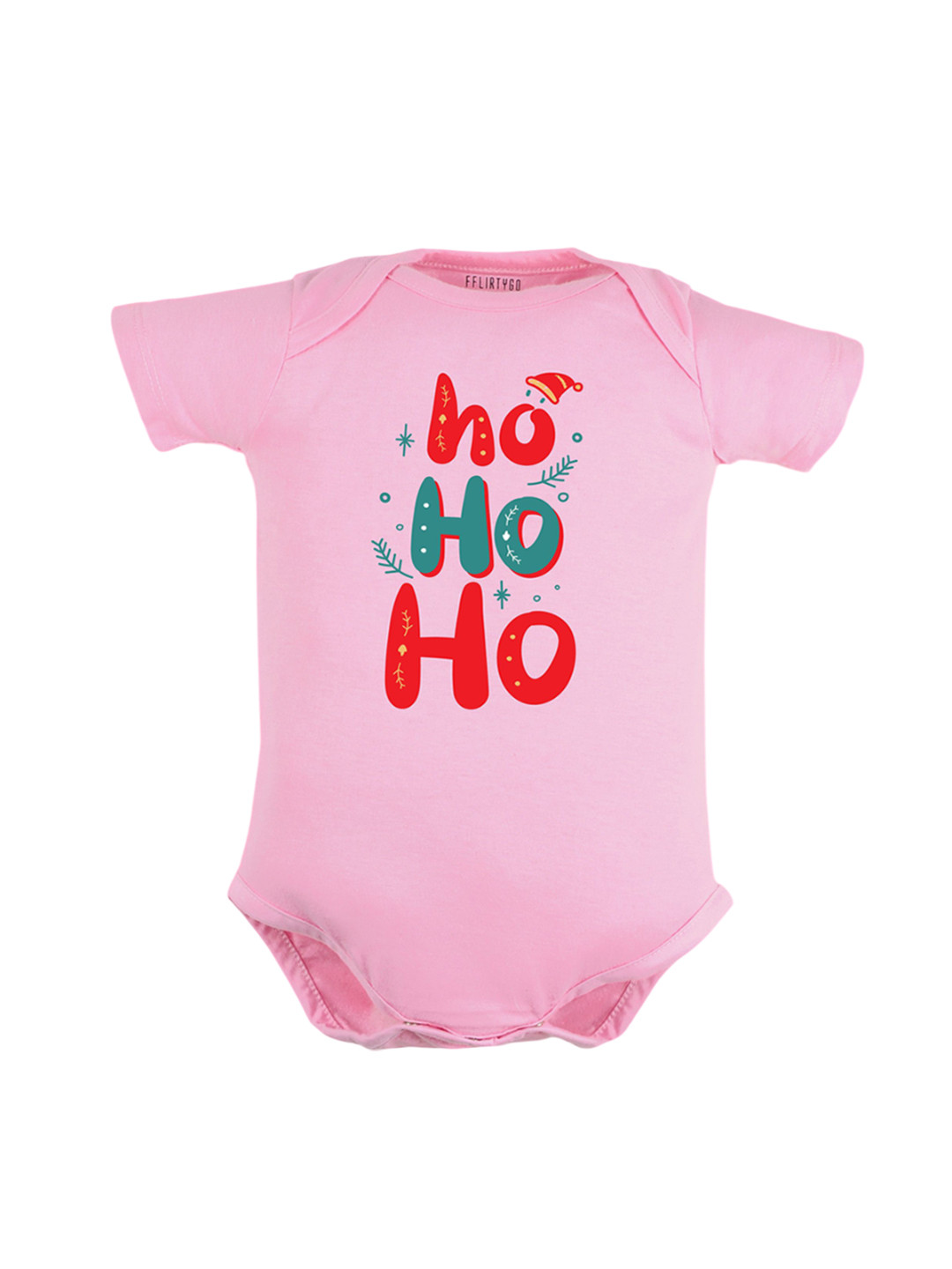 

FFLIRTYGO Infants Printed Cotton Bodysuit, Pink