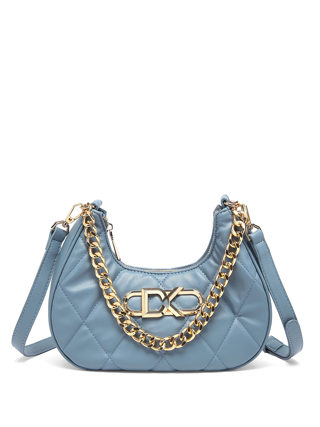 

Diana Korr Swagger Shoulder Bag with Quilted, Blue