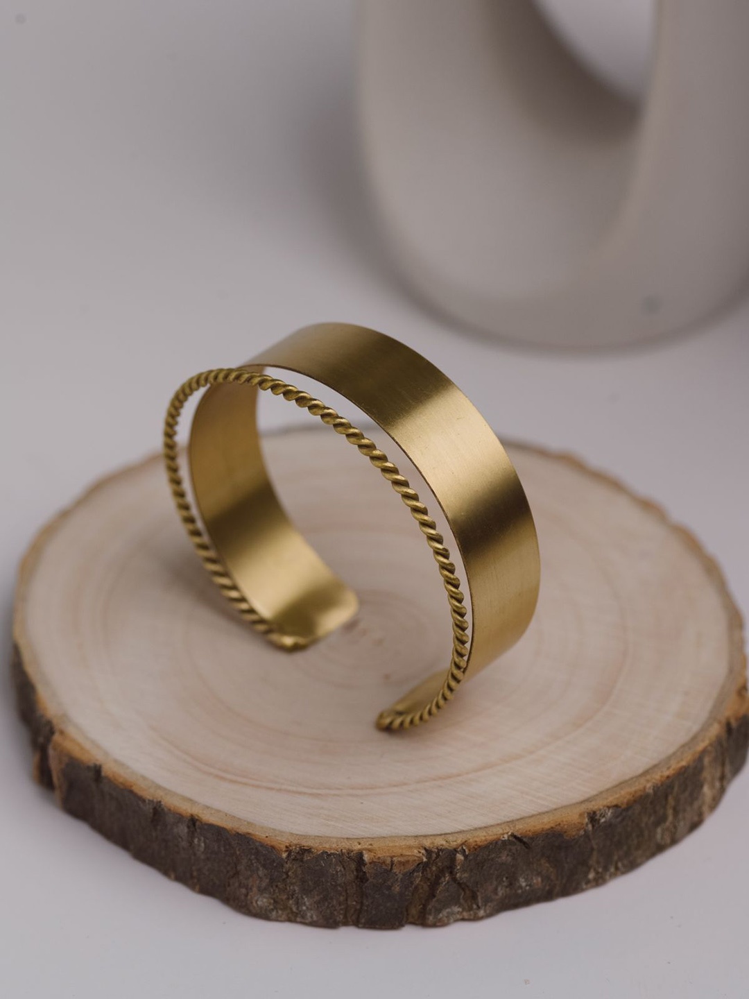 

Lili Origin Brass-Plated Twin Cuff Bracelet, Gold