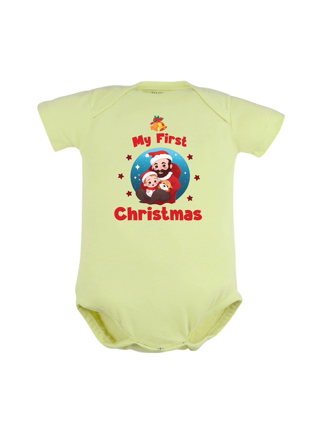 

FFLIRTYGO Infants Printed Pure Cotton Bodysuit, Green