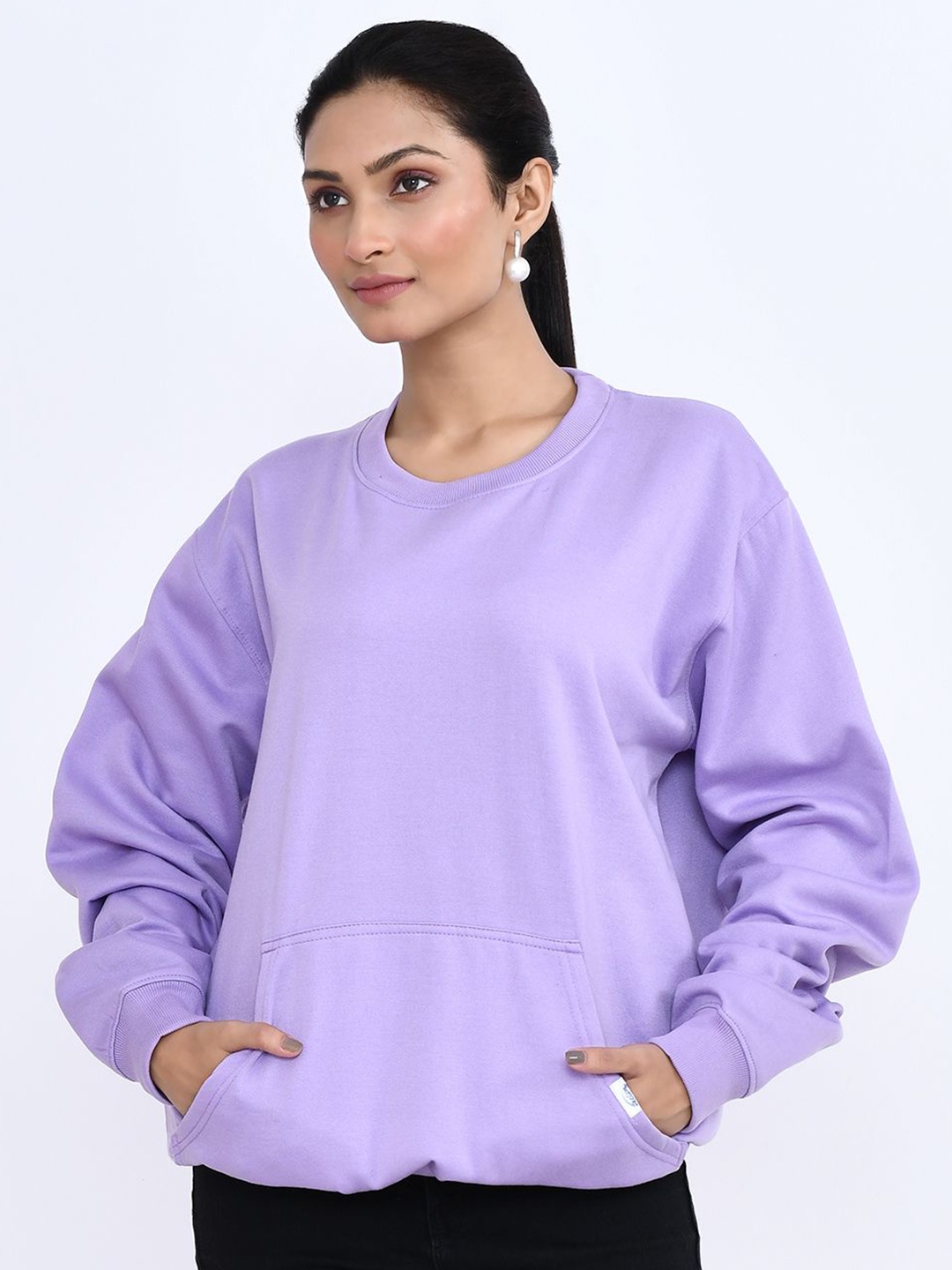 

RAPL Women Round Neck Sweatshirt, Purple