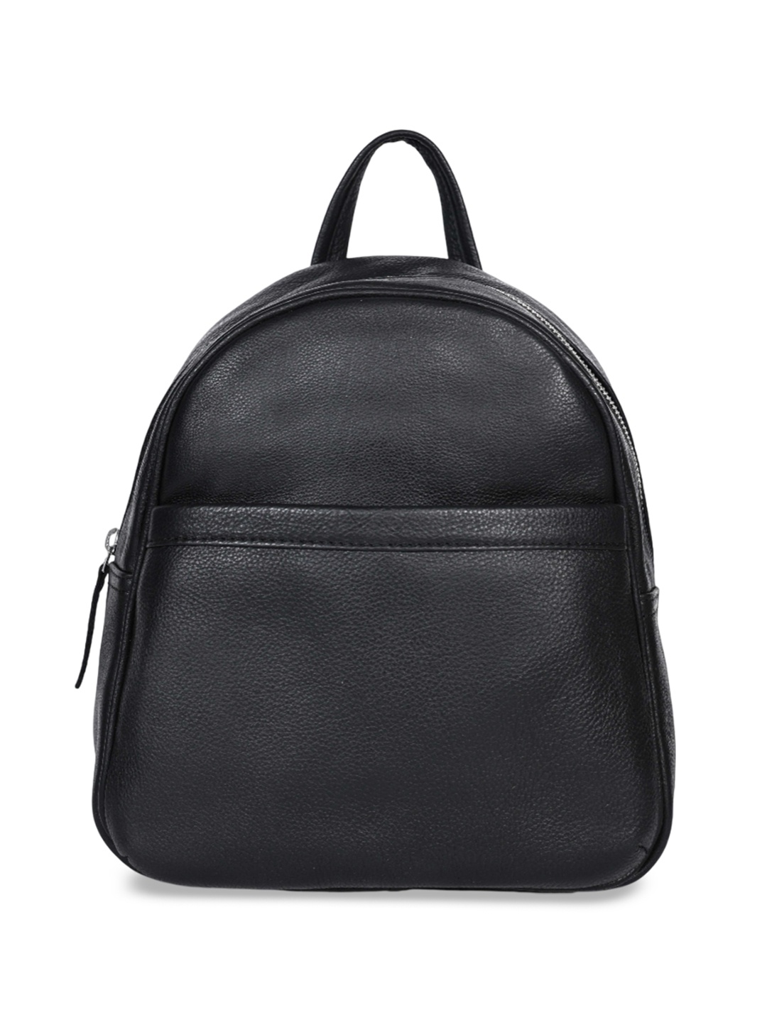 

Celtic Textured Leather Structured Shoulder Bag, Black