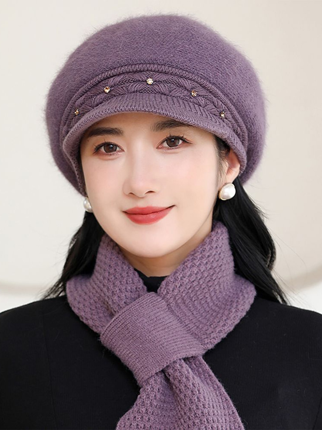 

StyleCast x Revolte Women Winter Acrylic Beanie, Purple