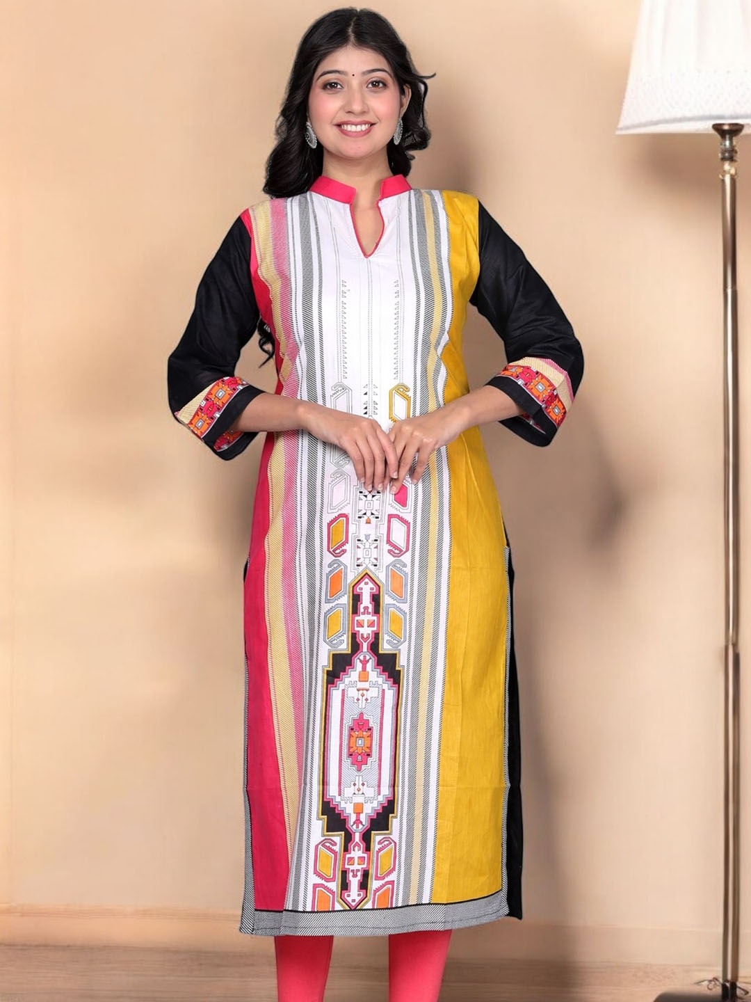 

Jevi Prints Women Printed Kurta, Multi