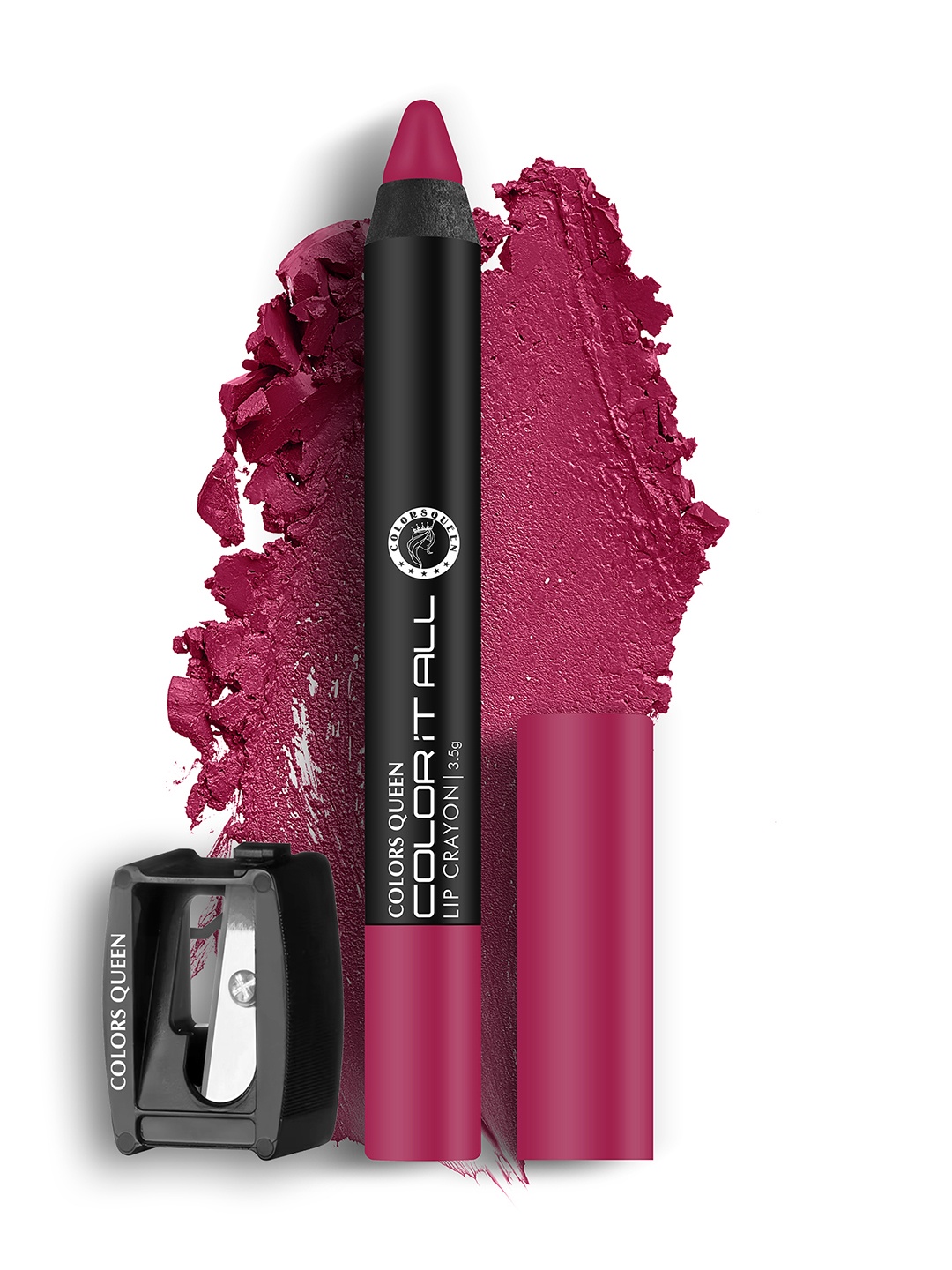 

Colors Queen Color It All Non Tranfer Waterproof & Smude Proof Lip Crayon 3.5g - Plum Pick 08, Magenta