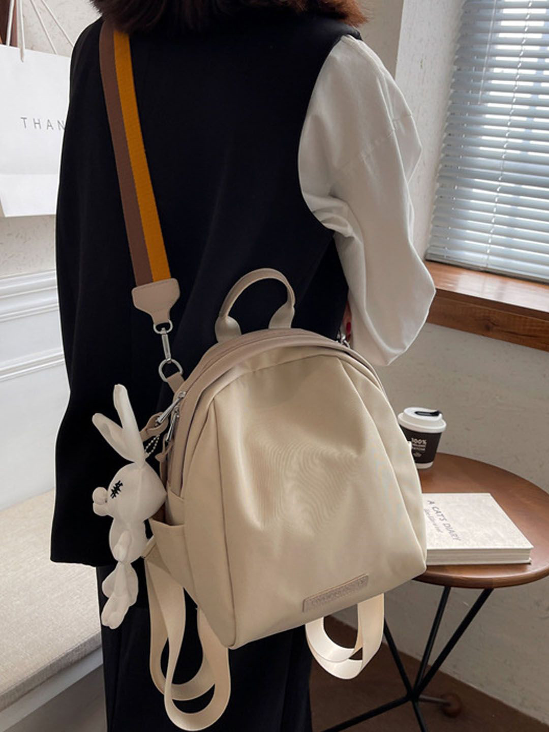 

StyleCast Beige Solid Stylish Crossbody