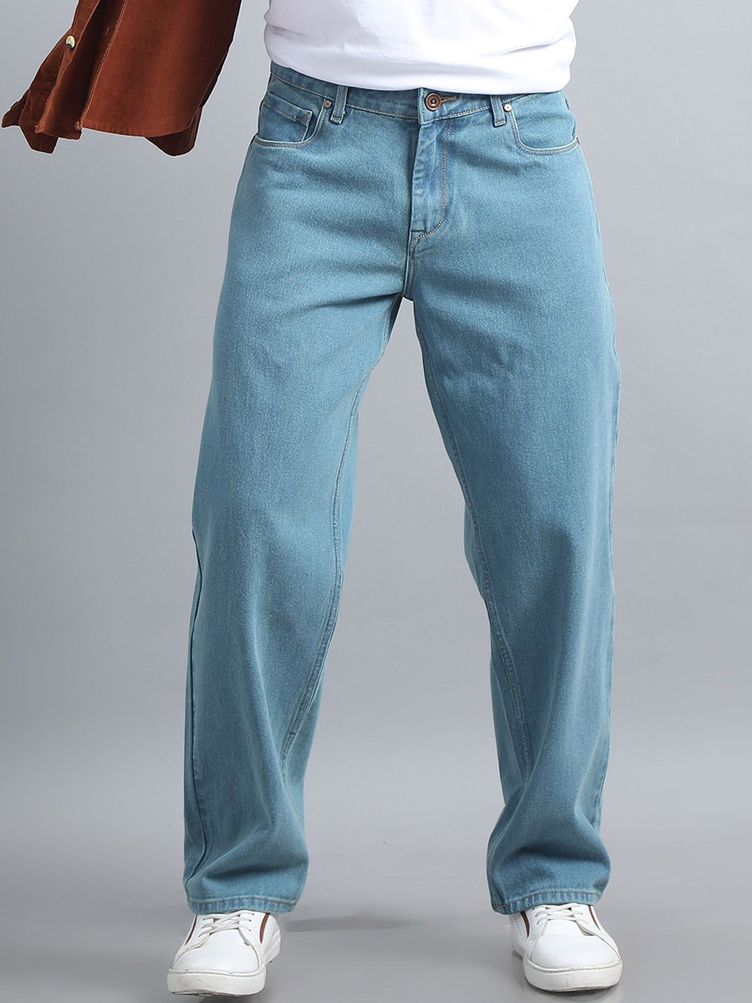

The Roadster Lifestyle Co Men Mid-Rise Straight Fit Jeans, Blue