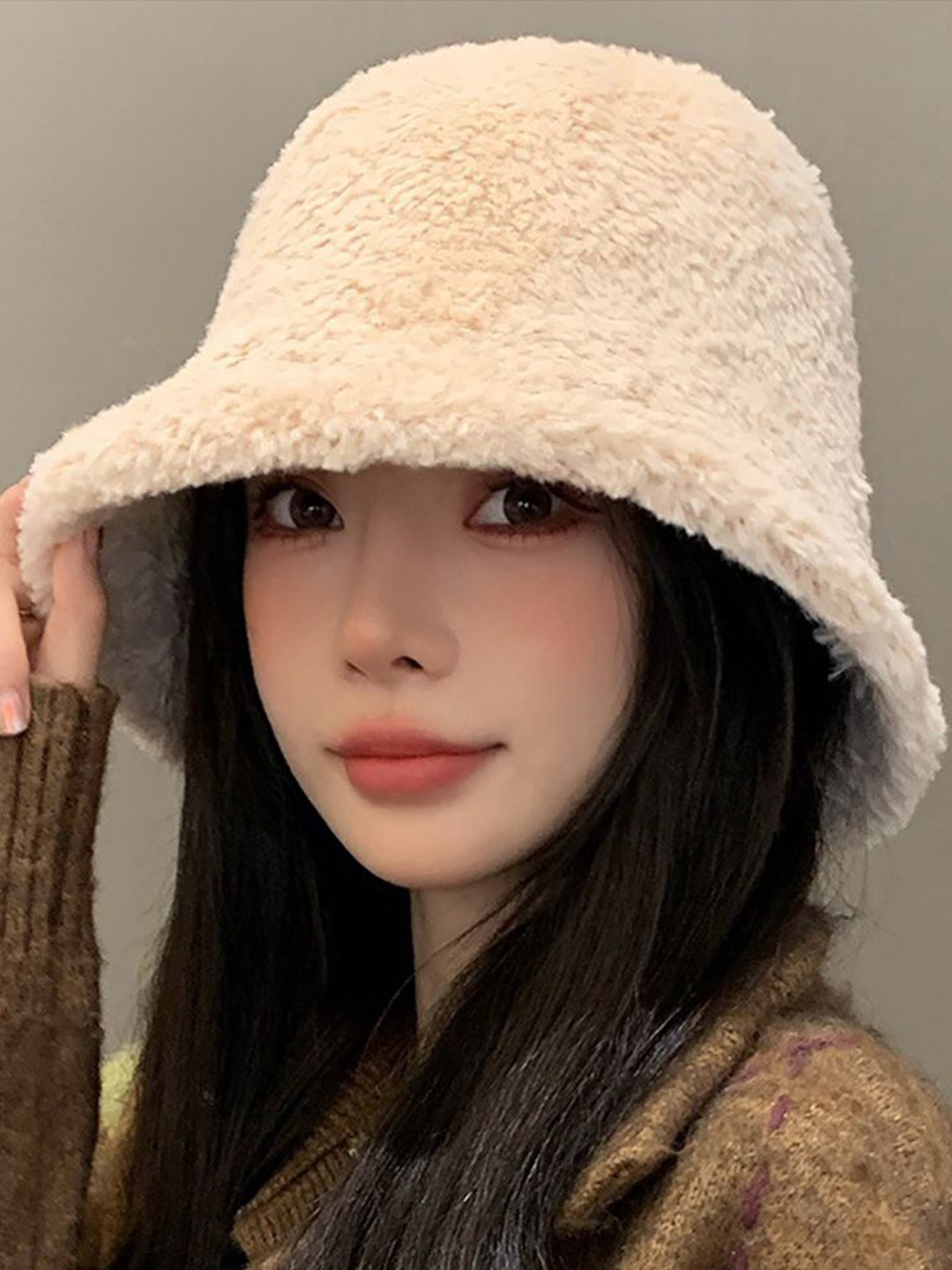 

StyleCast x Revolte Women Self Design Beanie, Off white