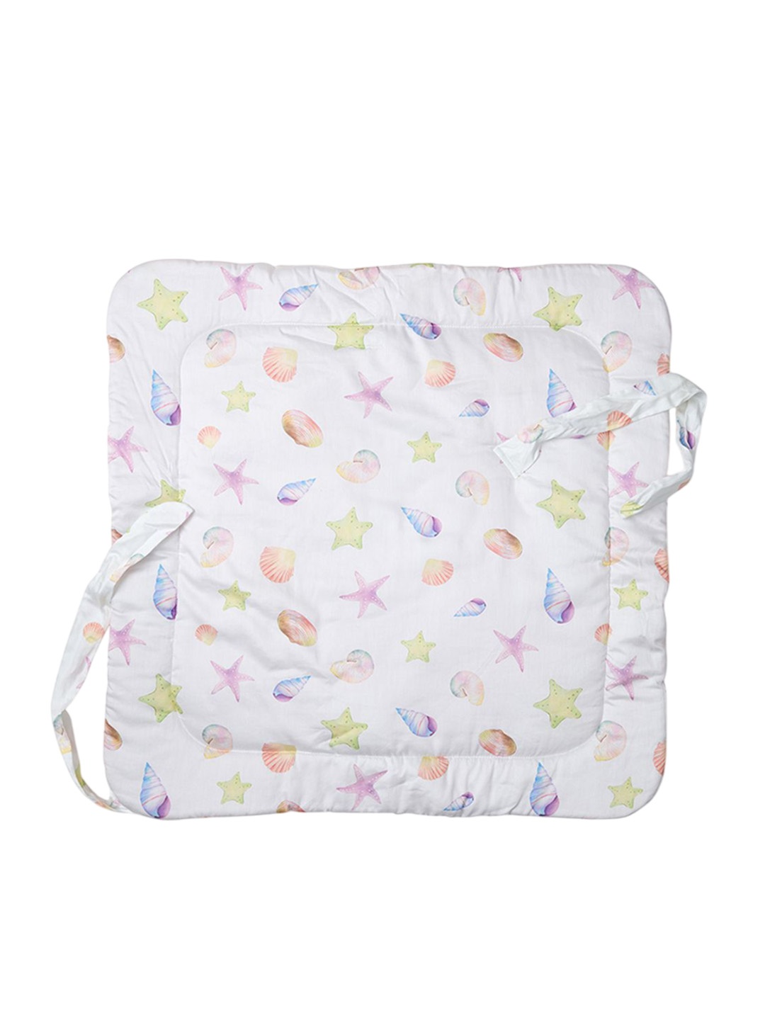 

Fancy Fluff Girls Printed Baby Sleeping Bag, White