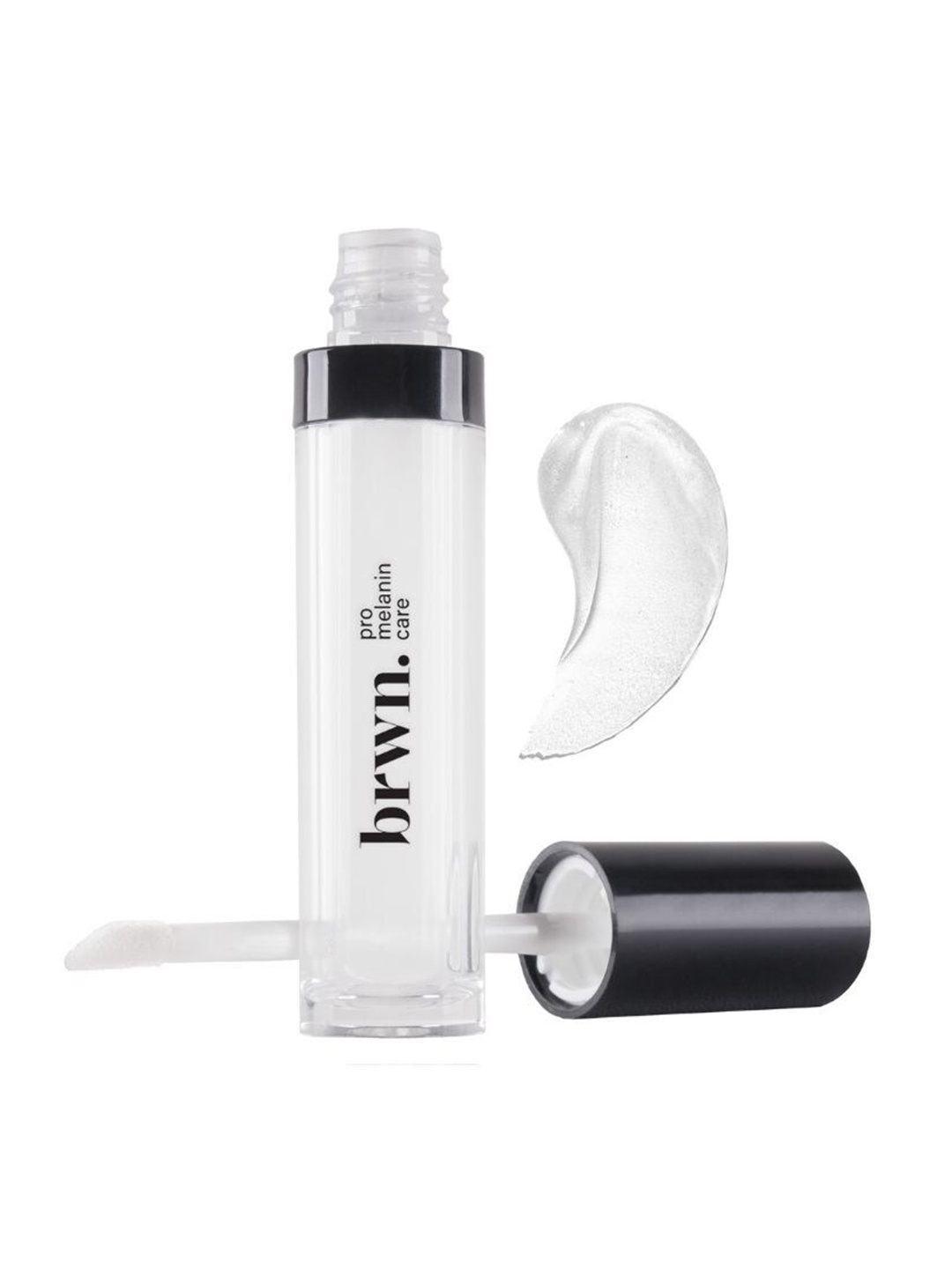 

brwn. pro melanin care Glass Shine Lip Gloss Enriched With Jojoba Oil 4.5ml - Ice Clear, Transparent