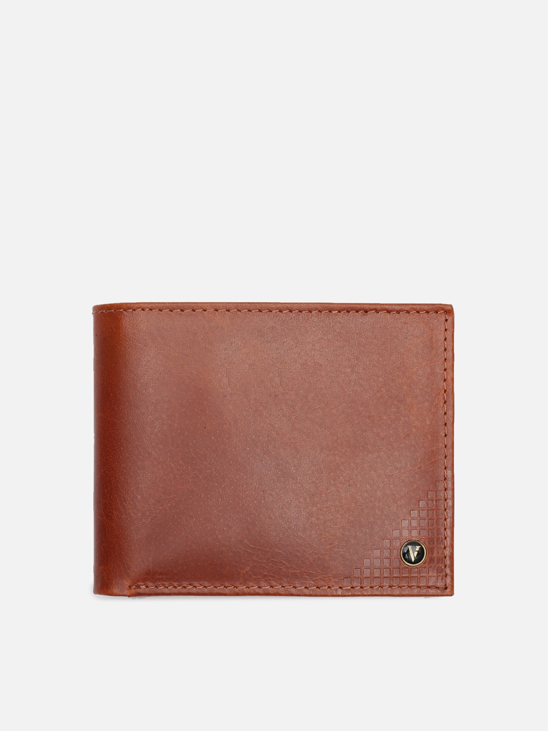 

Van Heusen Men Leather Two Fold Wallet, Brown