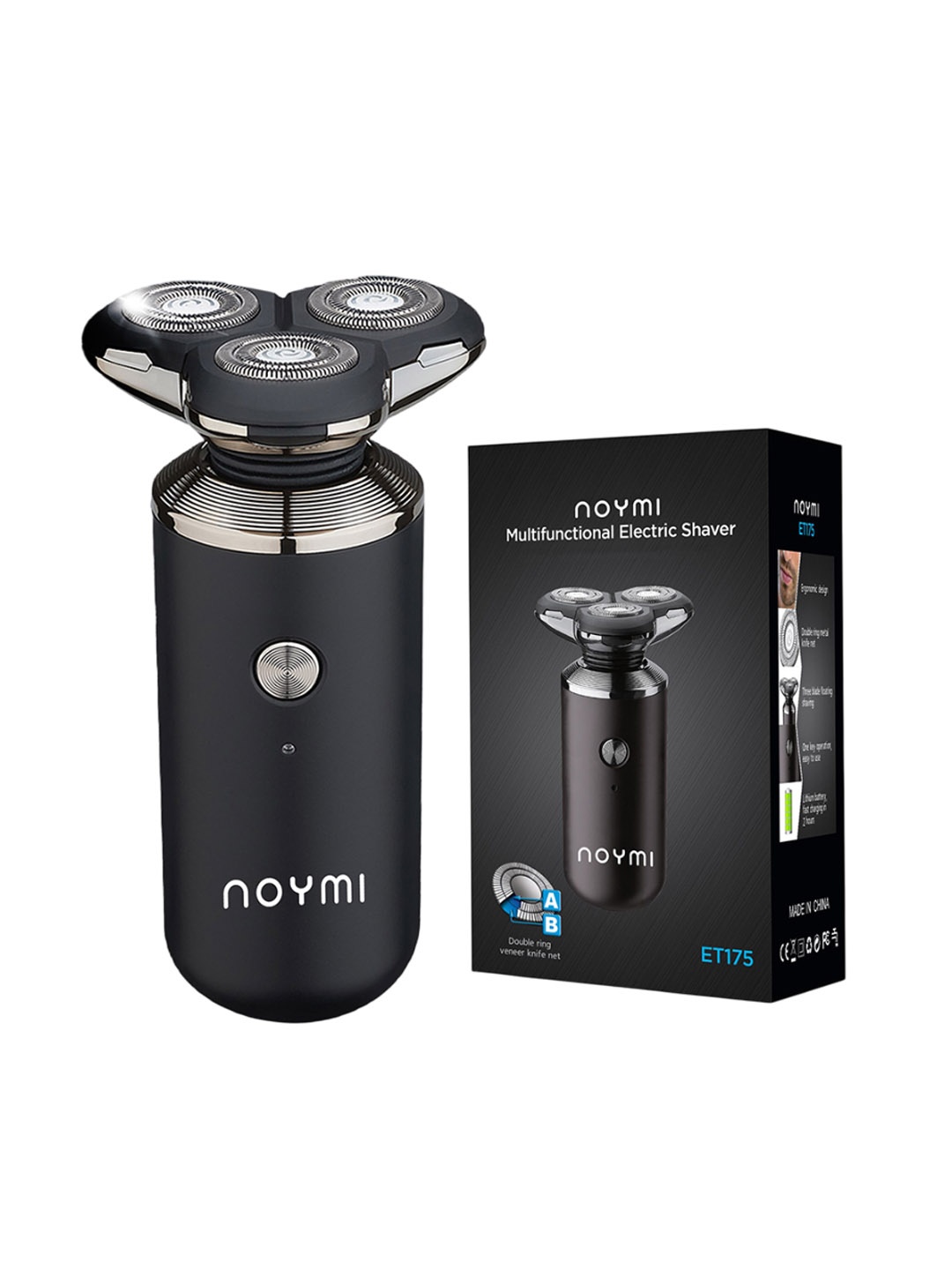 

NOYMI Cordless 3 In 1 Shaver ET-175, Black