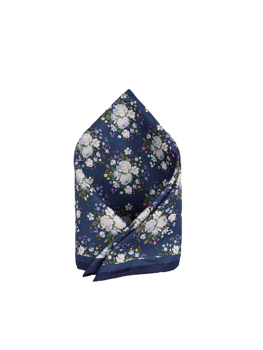 

Louis Philippe Printed Pocket Squares, Navy blue