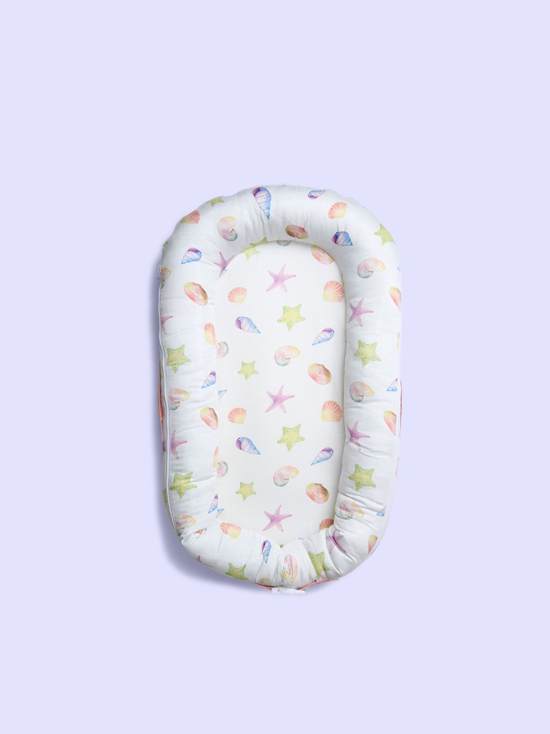 

Fancy Fluff Girls Printed Organic Cotton Cocoon Cover, White