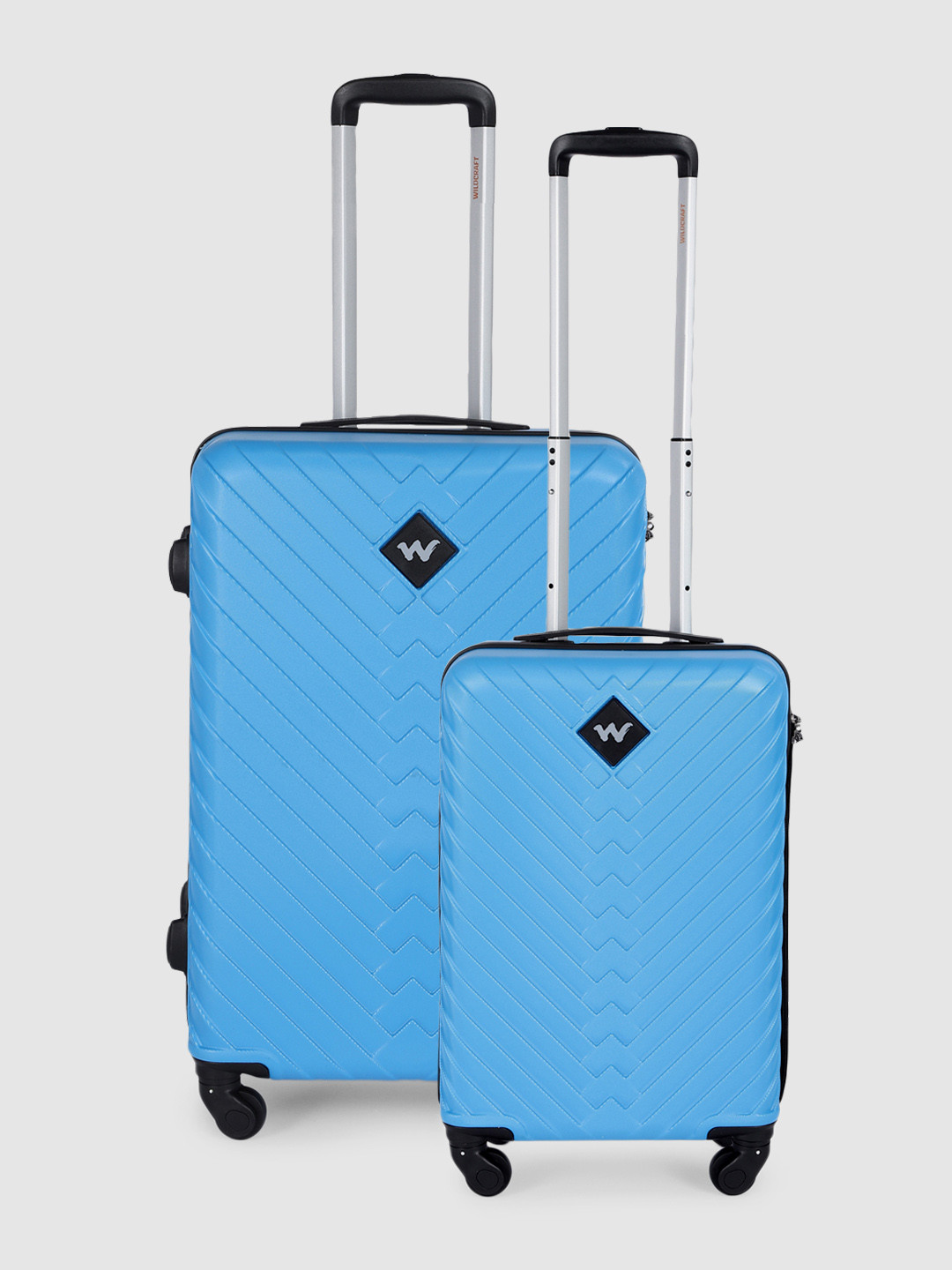 

Wildcraft Set of 2 Citron Trolley Suitcases - Cabin & Medium, Blue