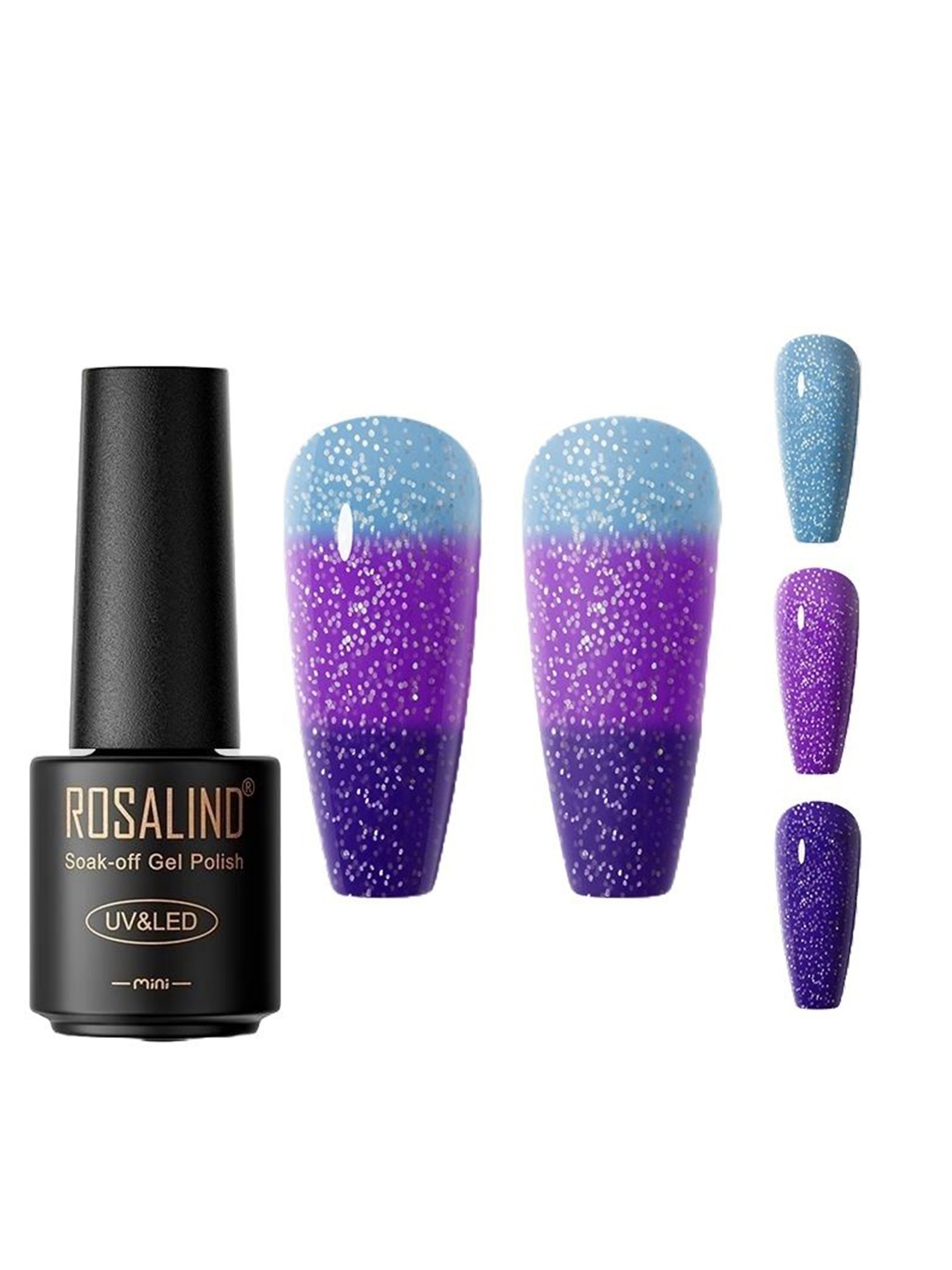 

ROSALIND Soak-Off Long Wearing UV LED Gel Nail Polish - 7 ml - C510, Blue