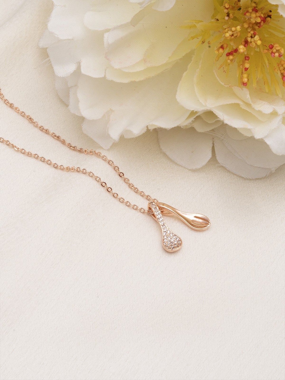 

Avyana Rose Gold-Plated Necklace
