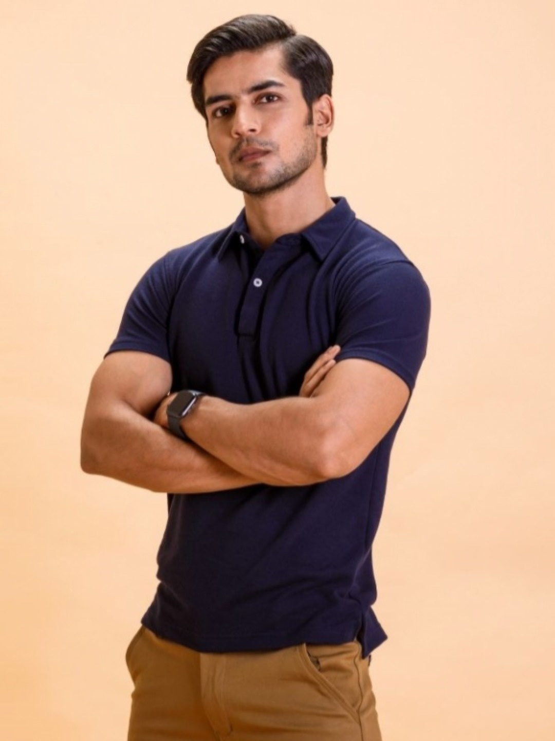 

FREBANO Men Henley Neck Bio Finish Pockets T-shirt, Navy blue
