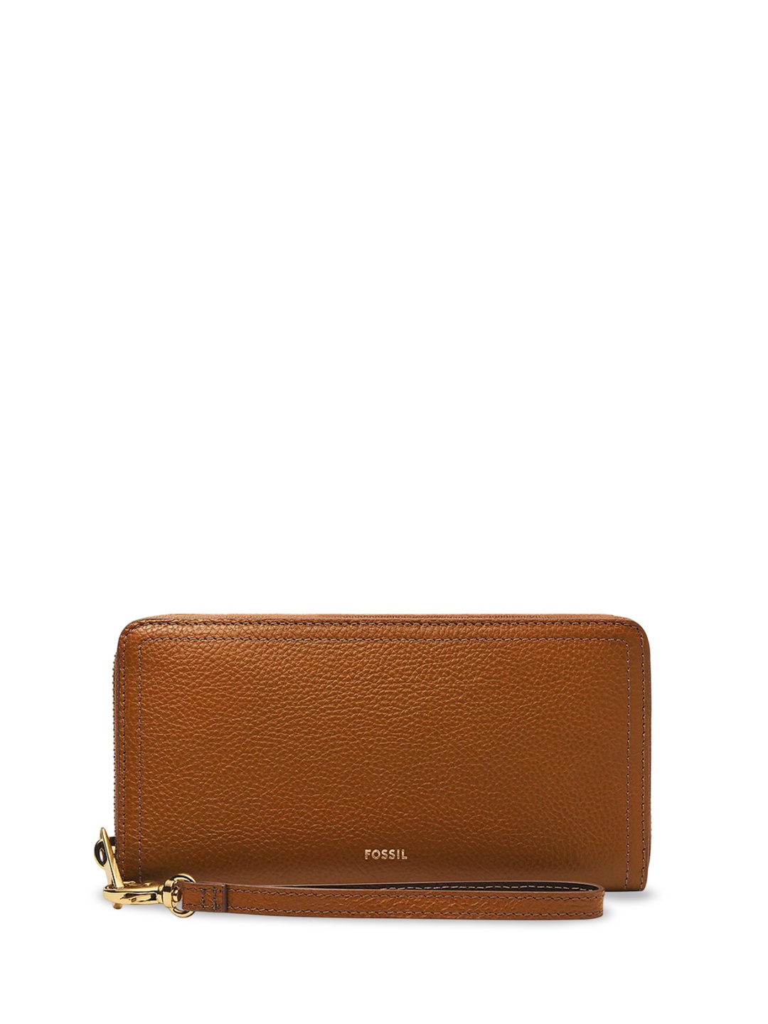

Fossil Leather Structured Sling Bag with Quilted, Brown