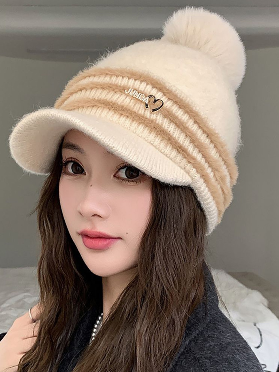 

StyleCast x Revolte Women Casual Snapback Cap, Off white