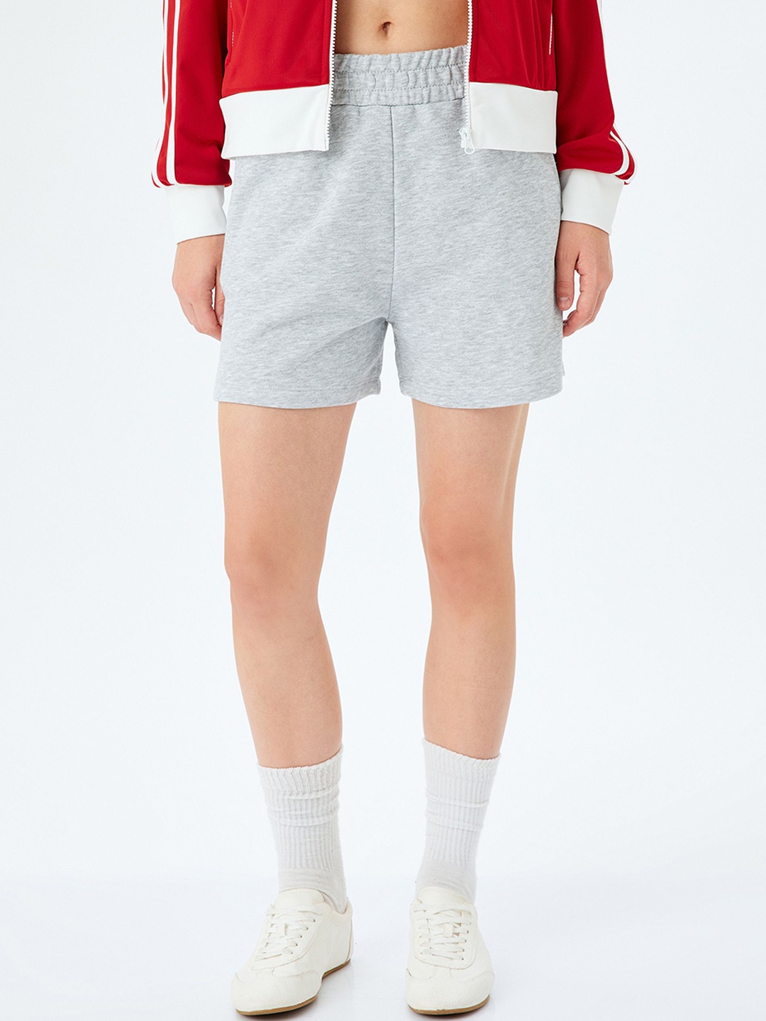 

Koton Women Relaxed Fit Shorts, Grey
