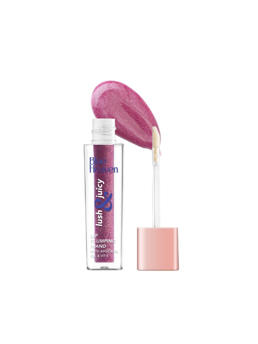 

Blue Heaven Lush & Juicy Lip Plumping Wand Lip Gloss with Avocado Oil 4.5 ml-Magenta Magic