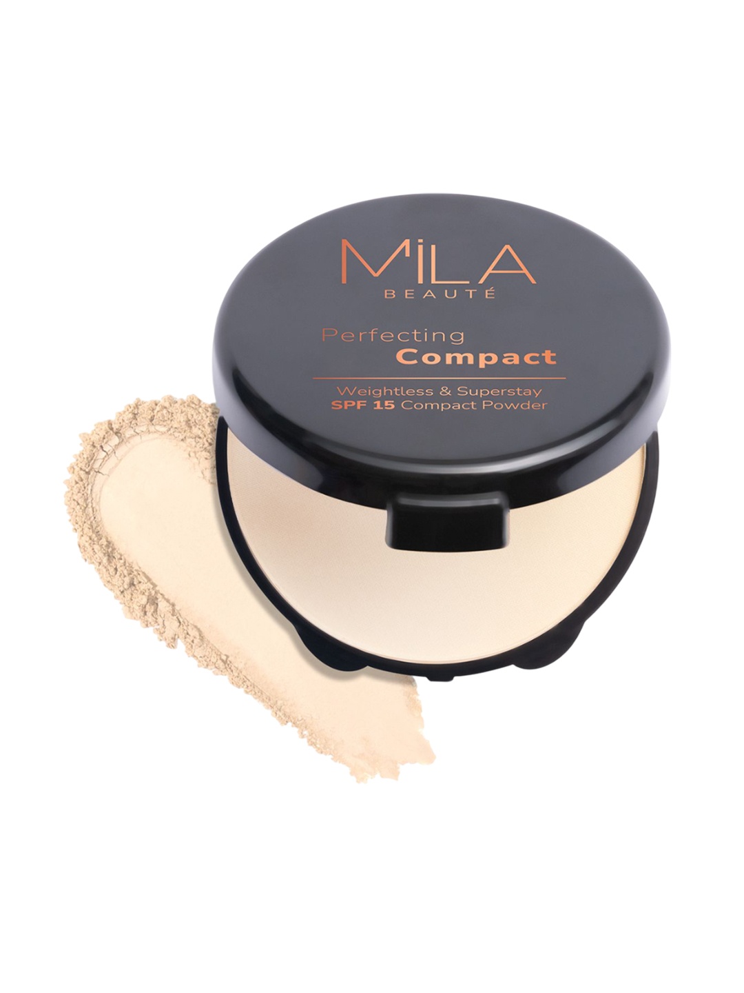 

MILA BEAUTE Perfecting Compact Powder With SPF 15 - 16 g - Classic Ivory, Beige