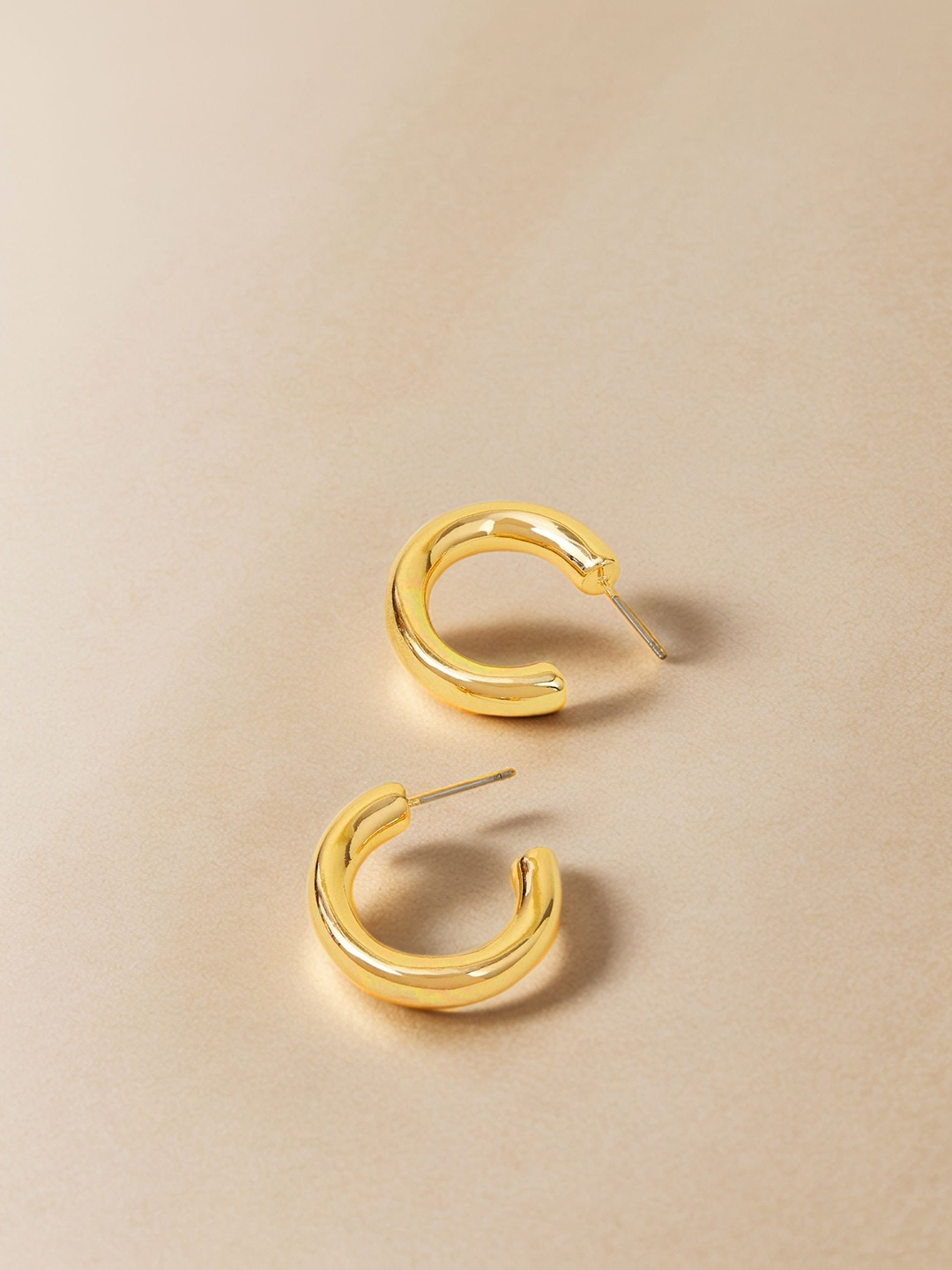 

Accessorize Geometric Half Hoop Earrings, Gold