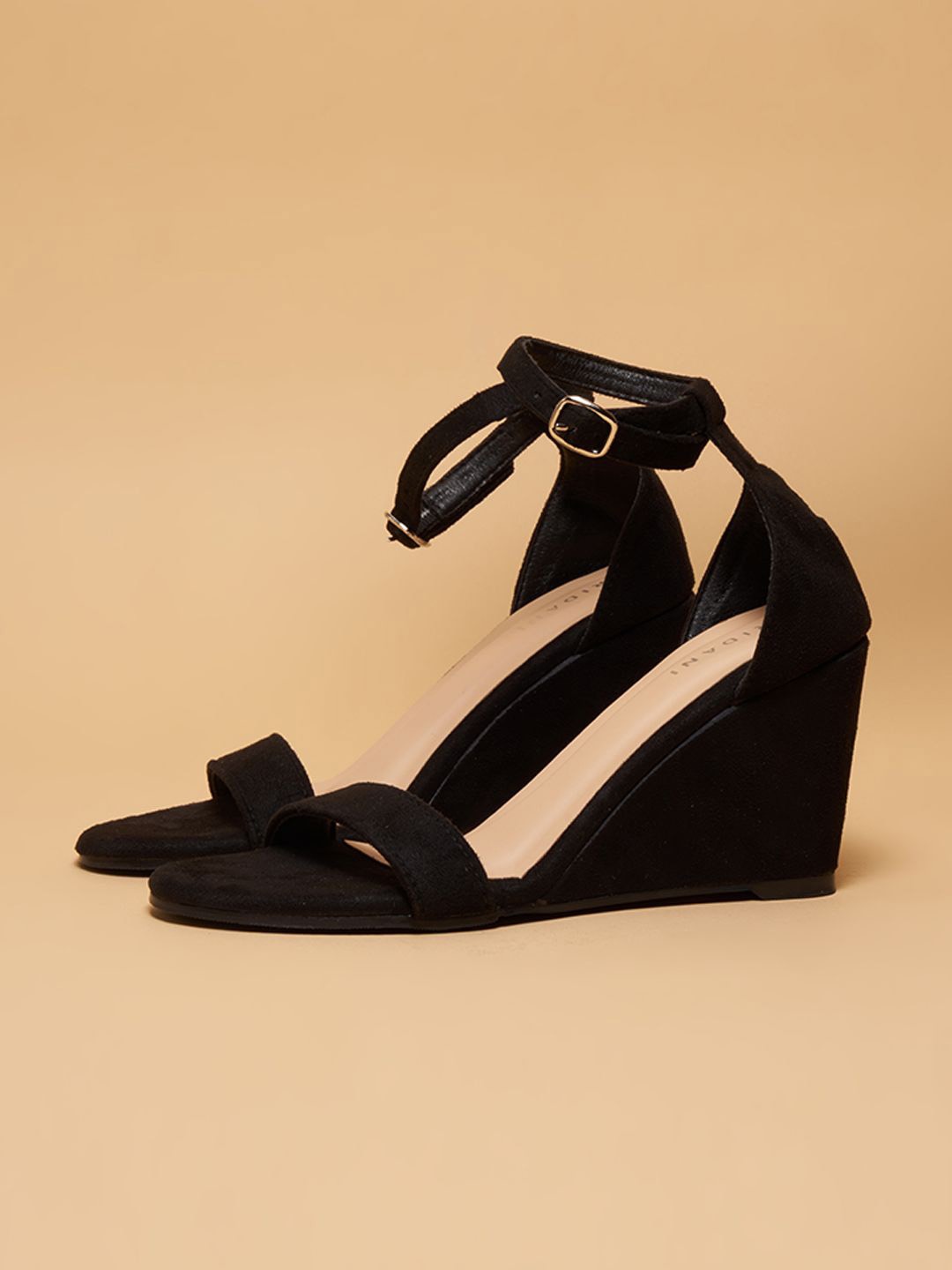 

ERIDANI Sublime Wedge Sandals, Black