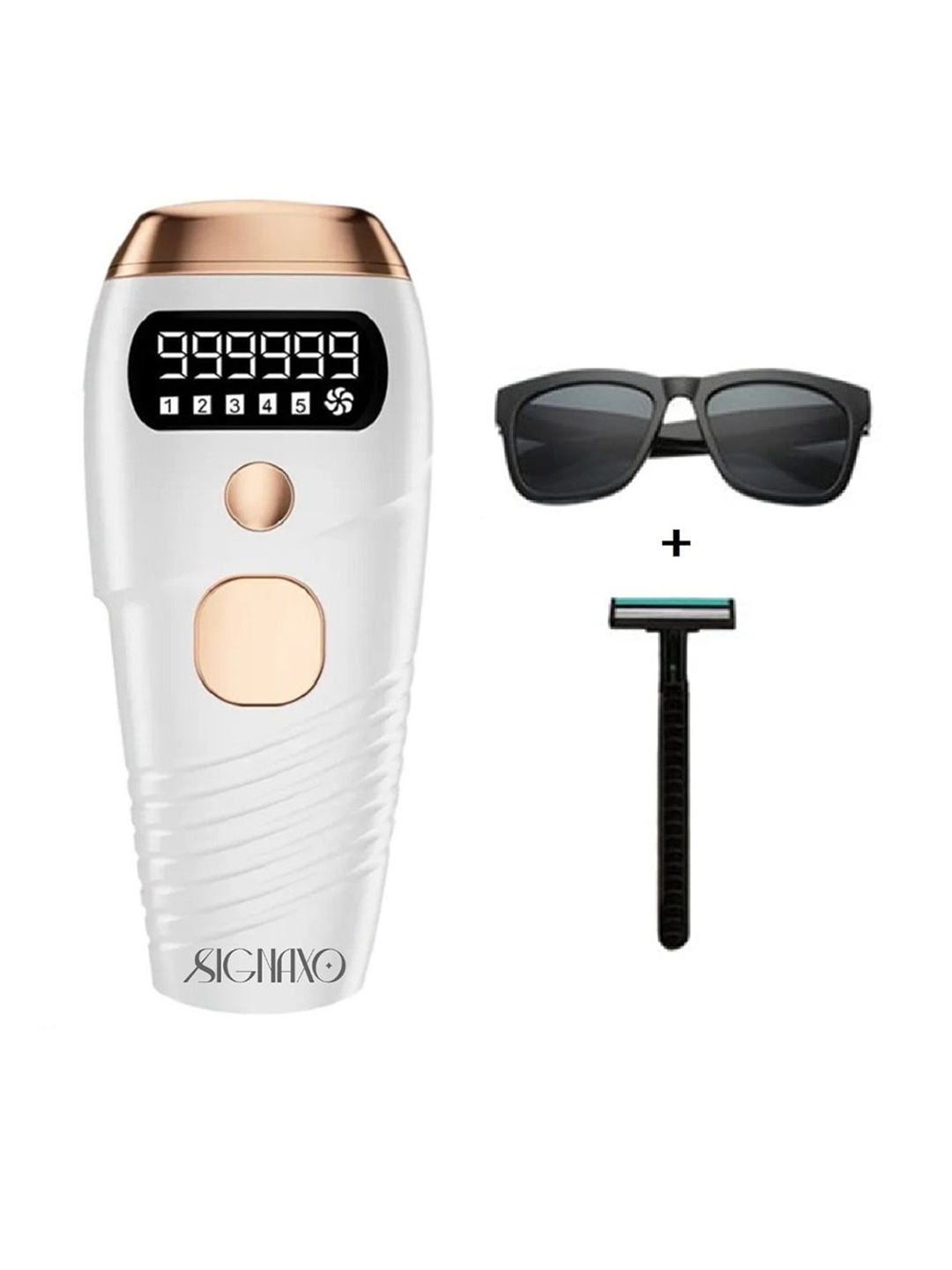 

SIGNAXO Shine IPL Permanent Painless Laser Hair Removal Machine with 999,999 Flashes, White