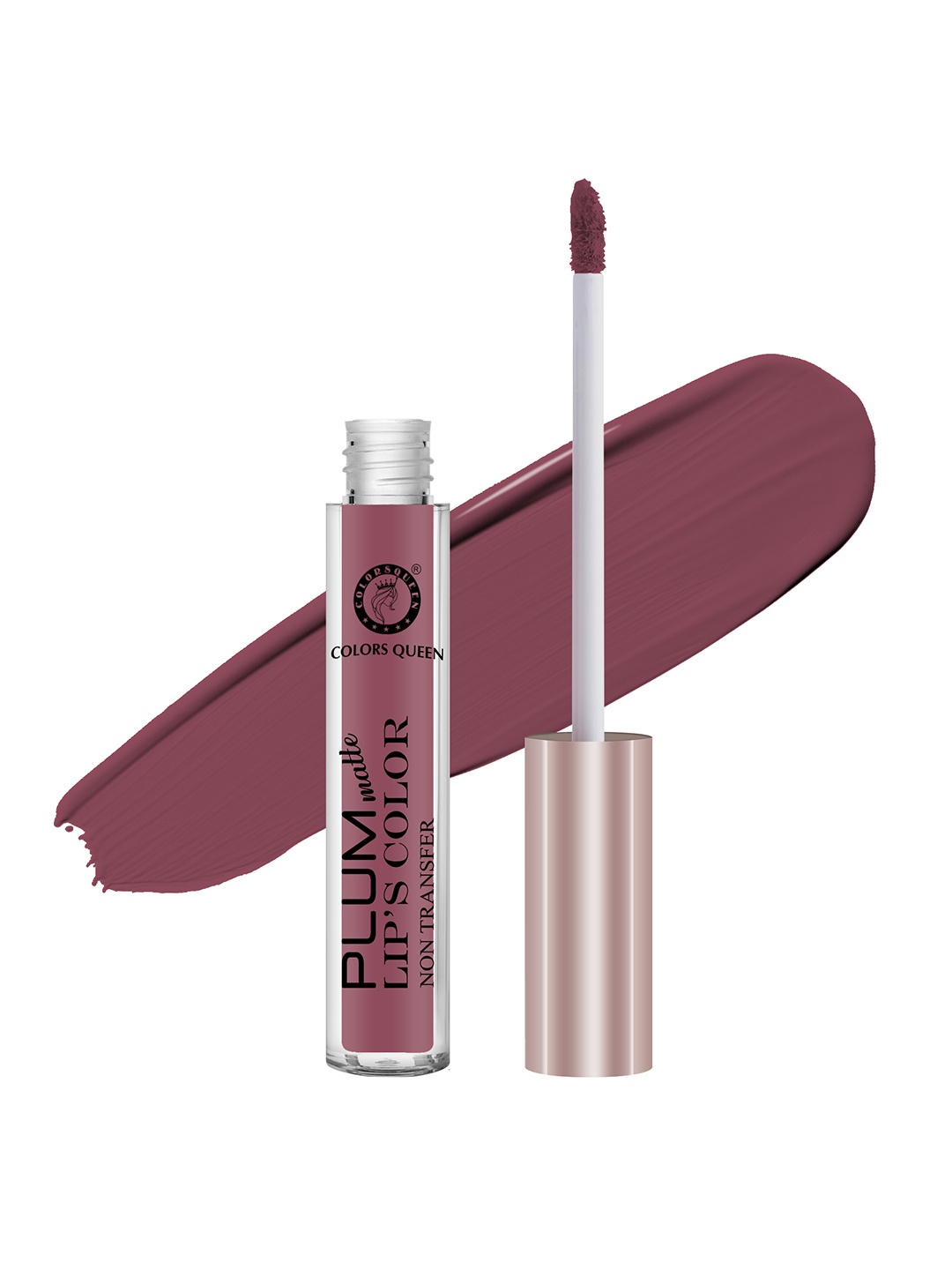 

Colors Queen Plum Matte Non Transfer Water Proof Liquid Lipstick 7g - Blissful Berry 22, Red