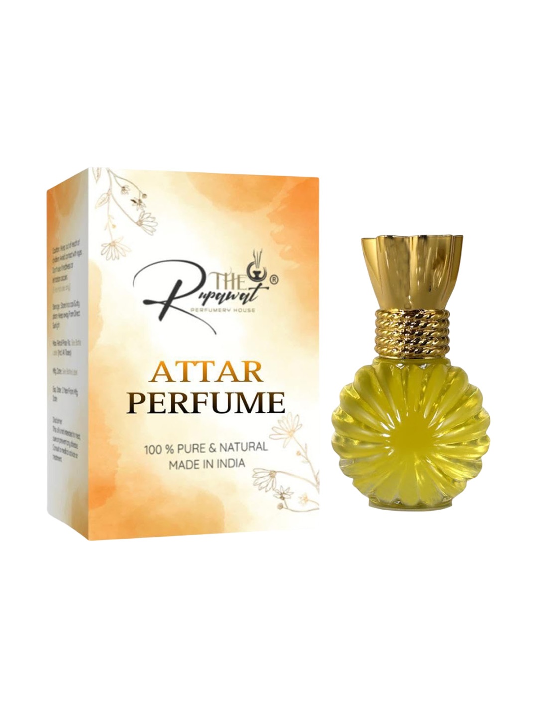 

THE RUPAWAT Perfumery House Carnation Premium Pure & Natural Alcohol-Free Attar - 12 ml, Transparent