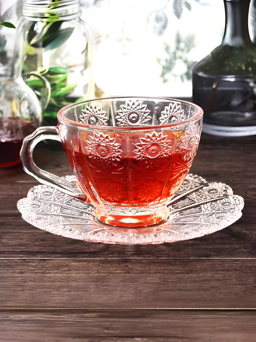 

The Better Home Transparent Glass Core Set of Cups and Mugs