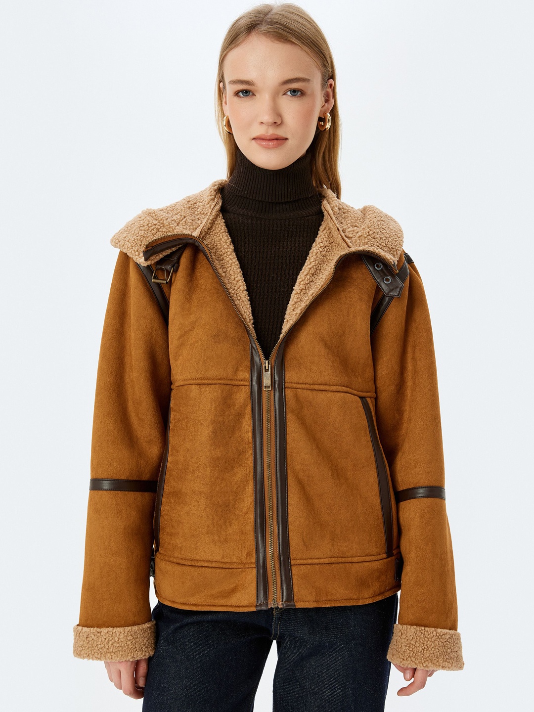 

Koton Women Parka Jacket, Brown
