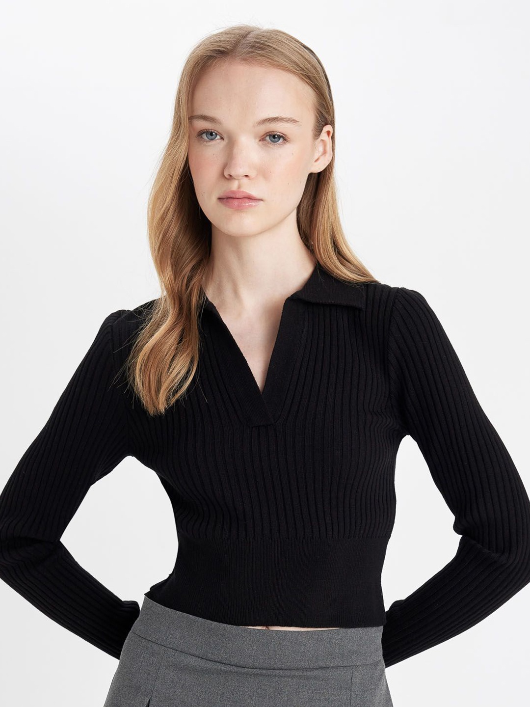 

DeFacto Women Pullover Sweaters, Black