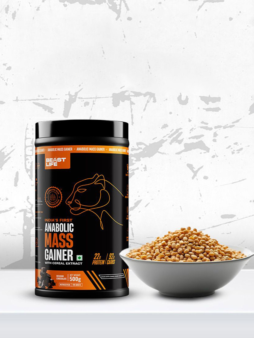 

BeastLife Anabolic Mass Gainer - 500 g, Black