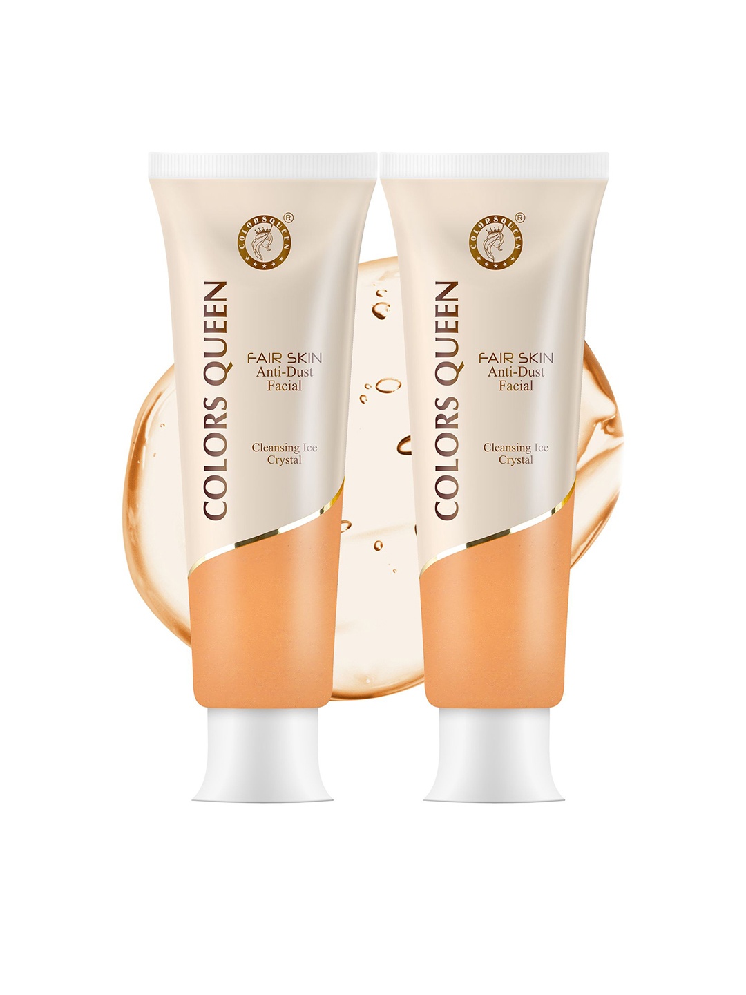 

Colors Queen Set of 2 Fair Skin Anti-Dust Facial Cleanser - 50 g each, Orange