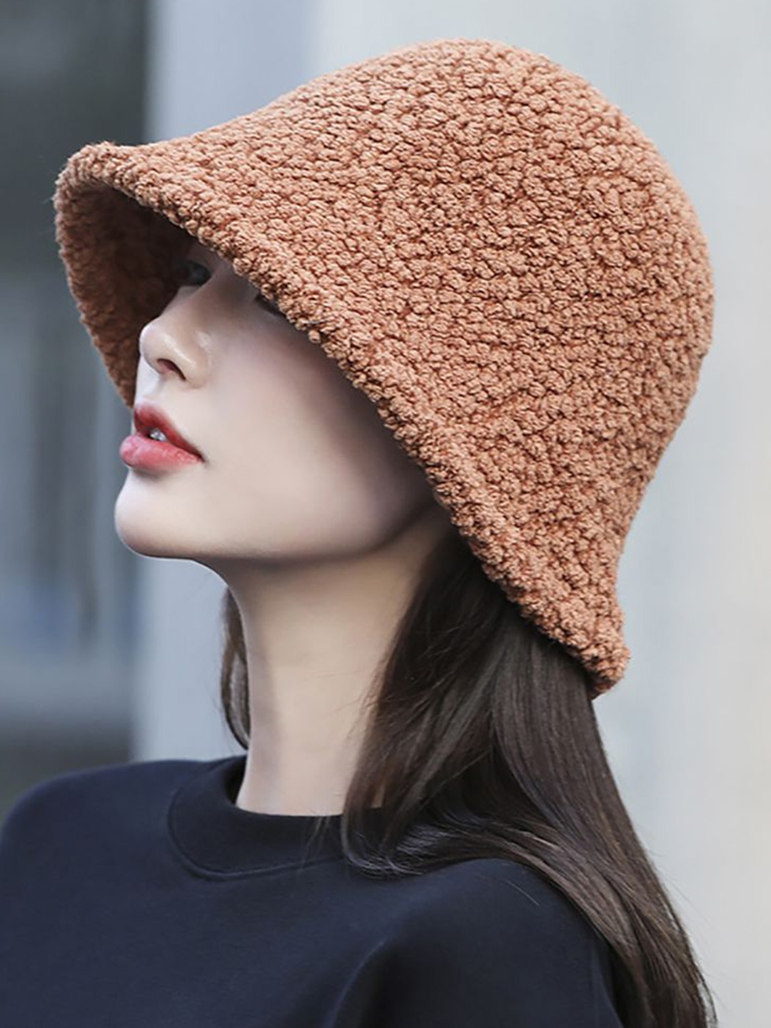 

StyleCast x Revolte Women Cap Beanie, Coffee brown
