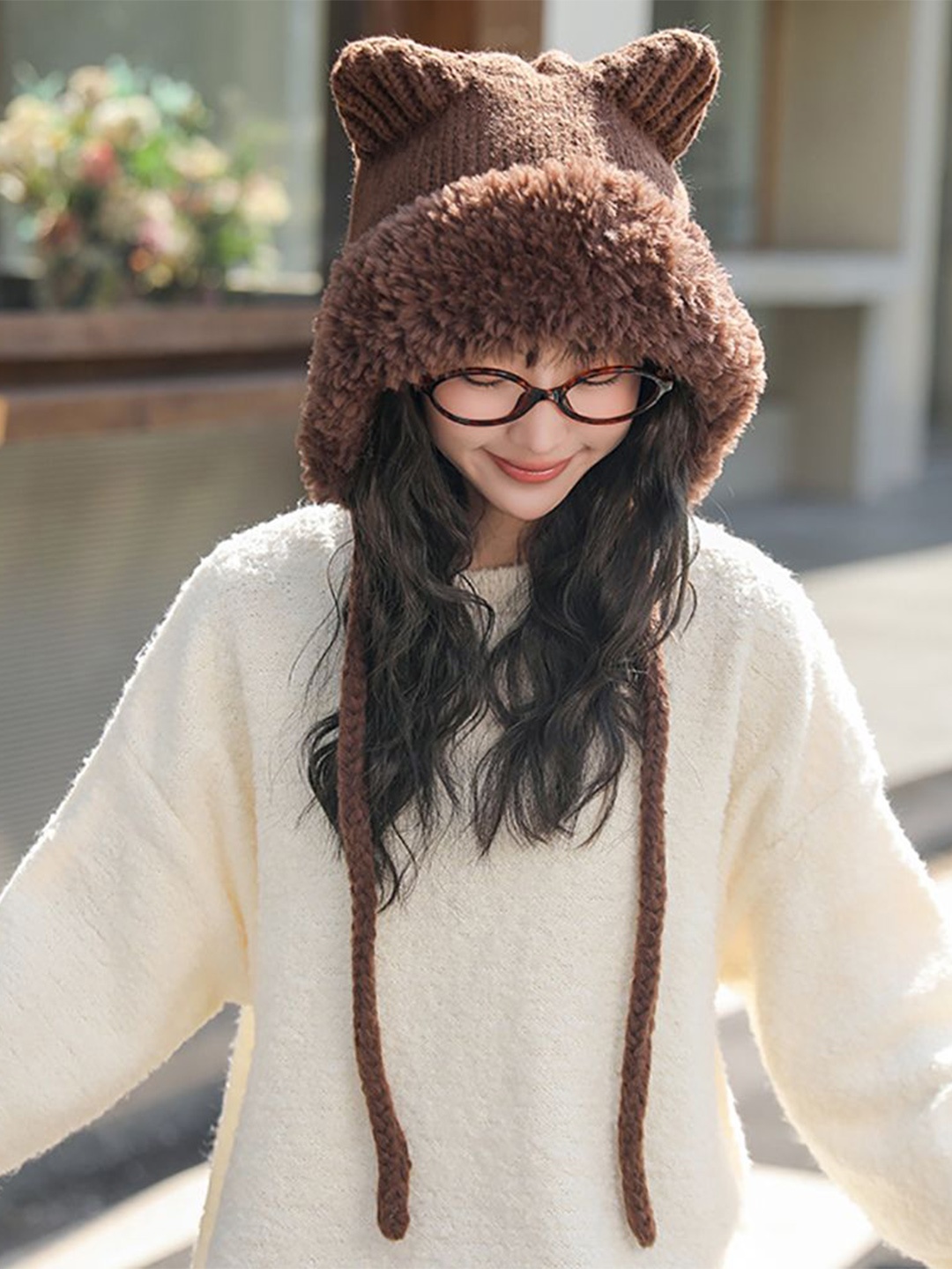 

StyleCast x Revolte Women Beanie, Coffee brown