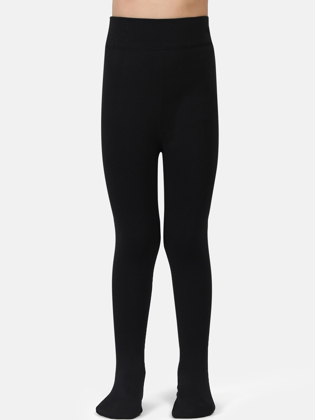 

N2S NEXT2SKIN Girls Thigh-High Sheered Thermal Bottoms, Black