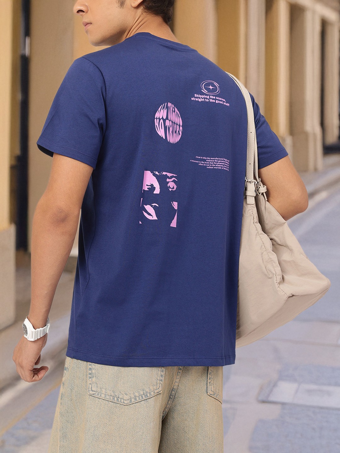 

Kook N Keech Print Play Casual T-shirt, Navy blue