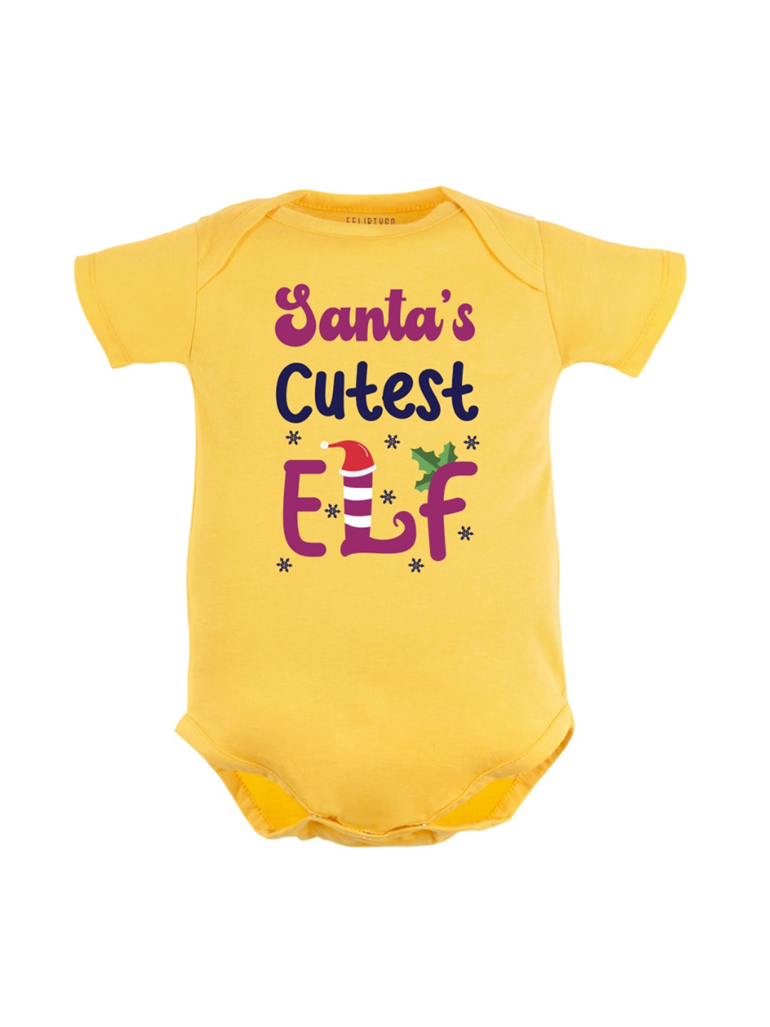 

FFLIRTYGO Infants Printed Cotton Bodysuit, Yellow