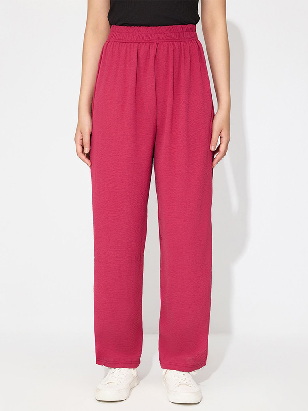 

StyleCast Women Mid-Rise Regular Fit Trousers, Red