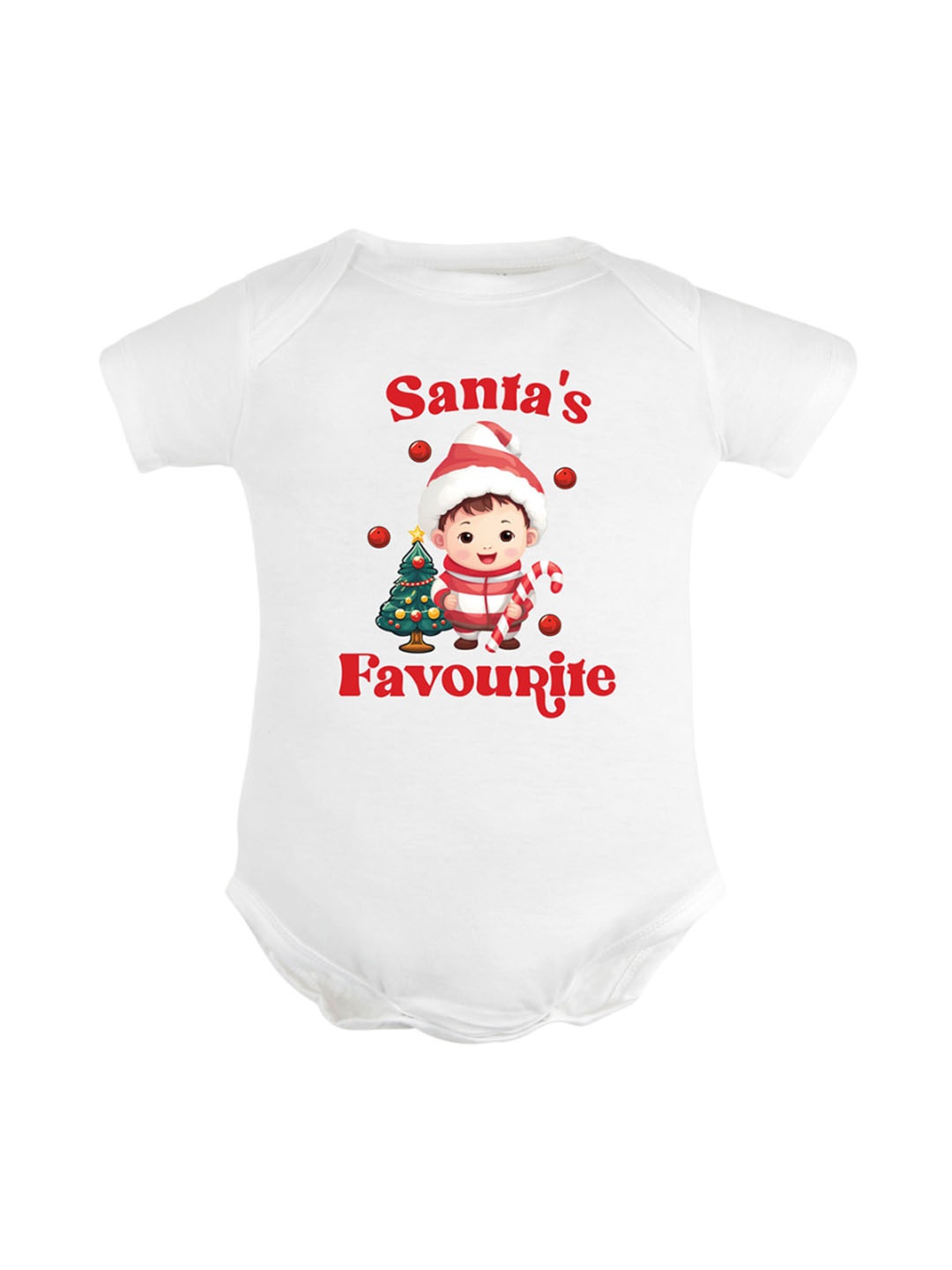 

FFLIRTYGO Infants Printed Cotton Bodysuit, White