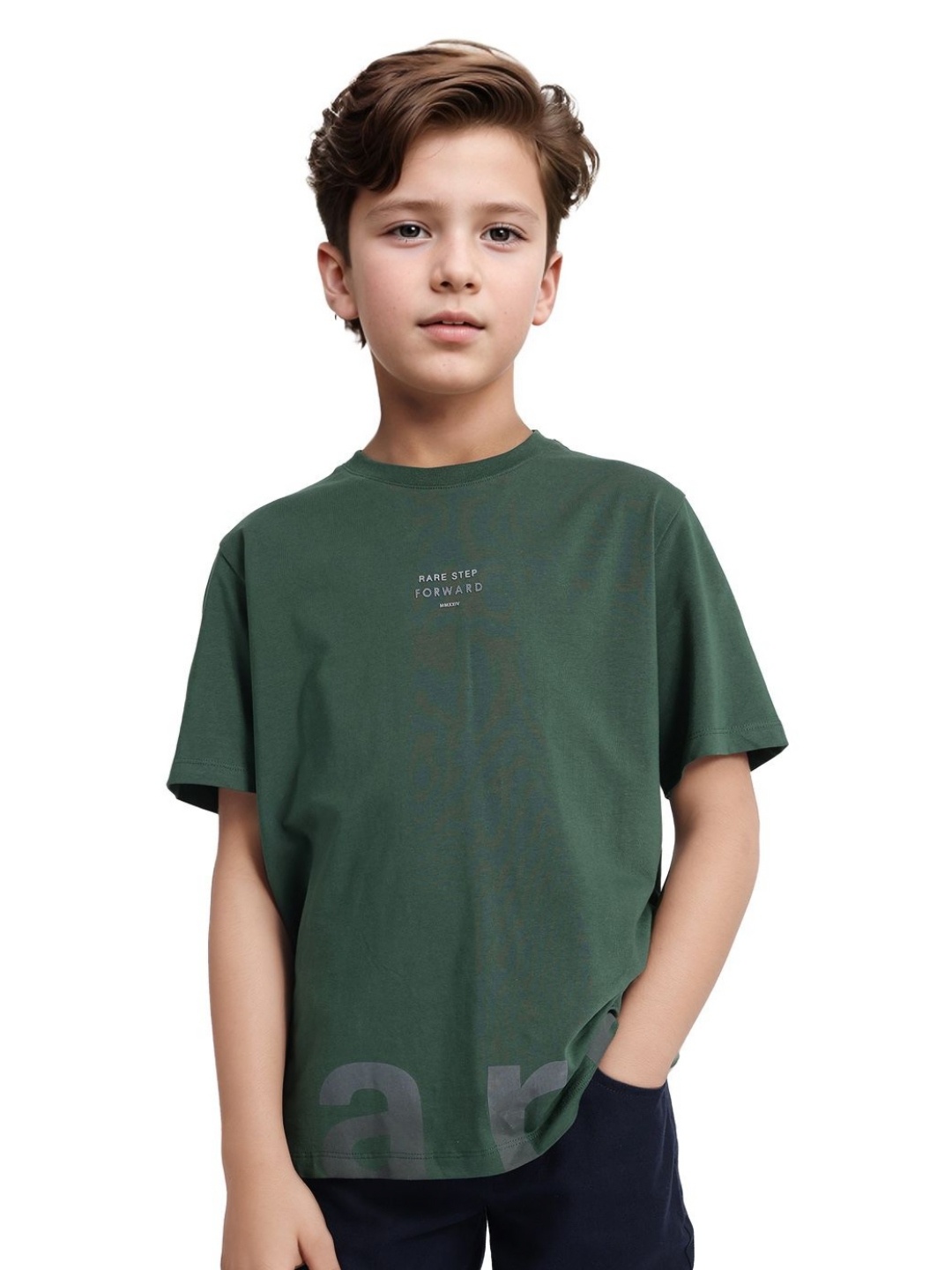 

Rare Ones Boys Printed T-Shirt, Green