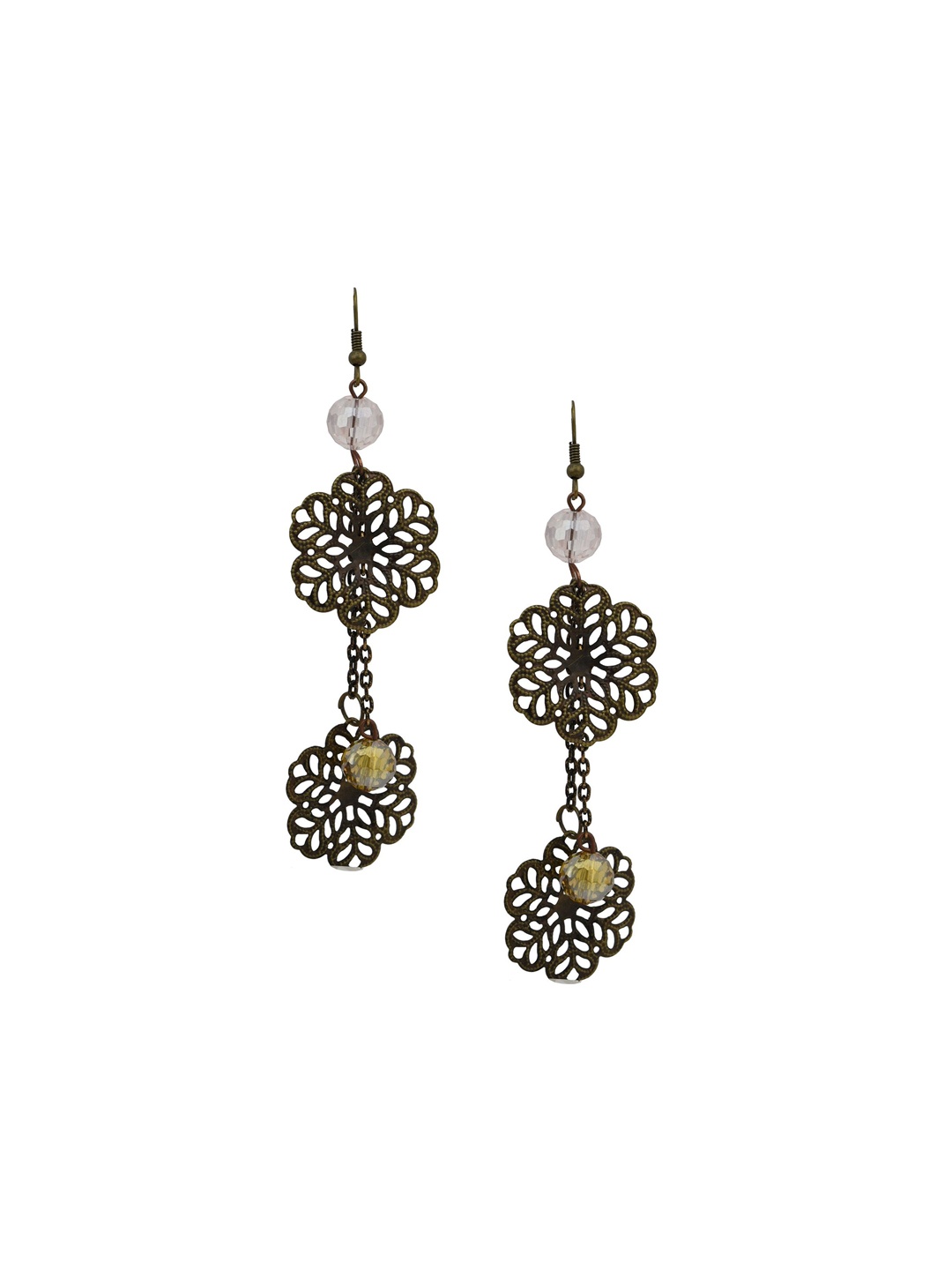 

HIGH TRENDZ Contemporary Drop Earrings, Metallic