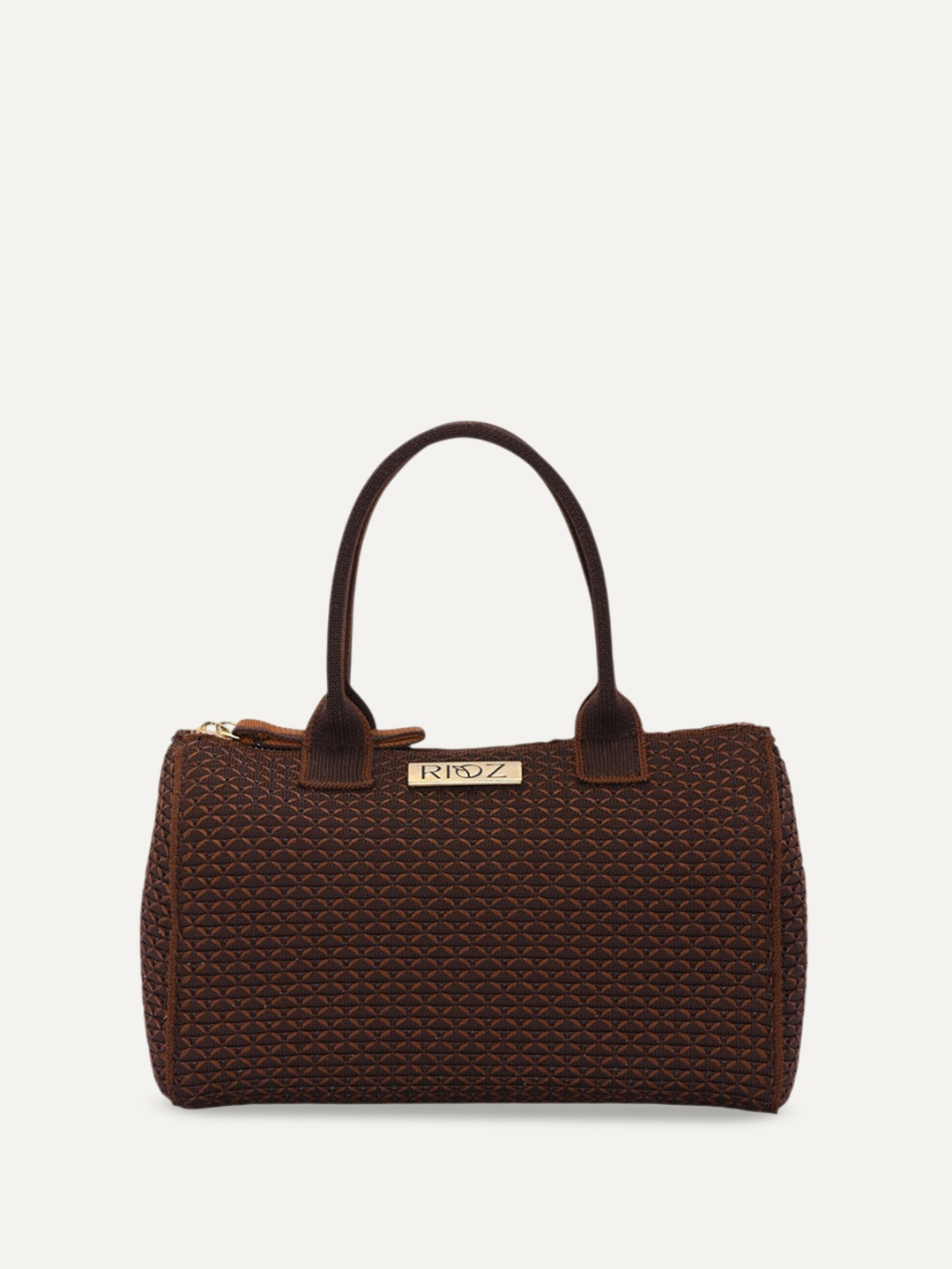 

Rioz Oversized Structured Handheld Bag with Quilted, Brown
